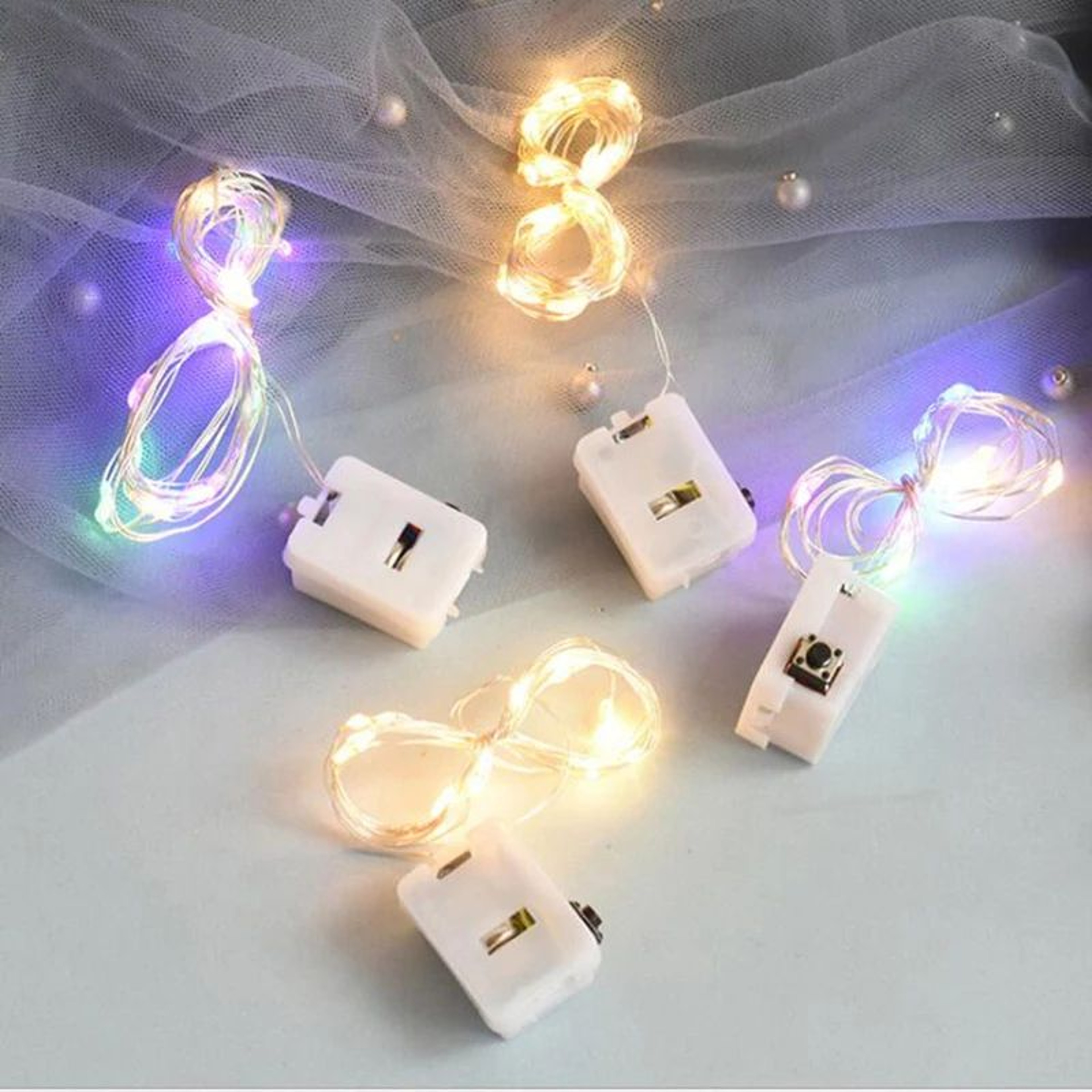 10PCS Battery Powered LED Fairy String Lights For Wedding Party And Festival Decor 3