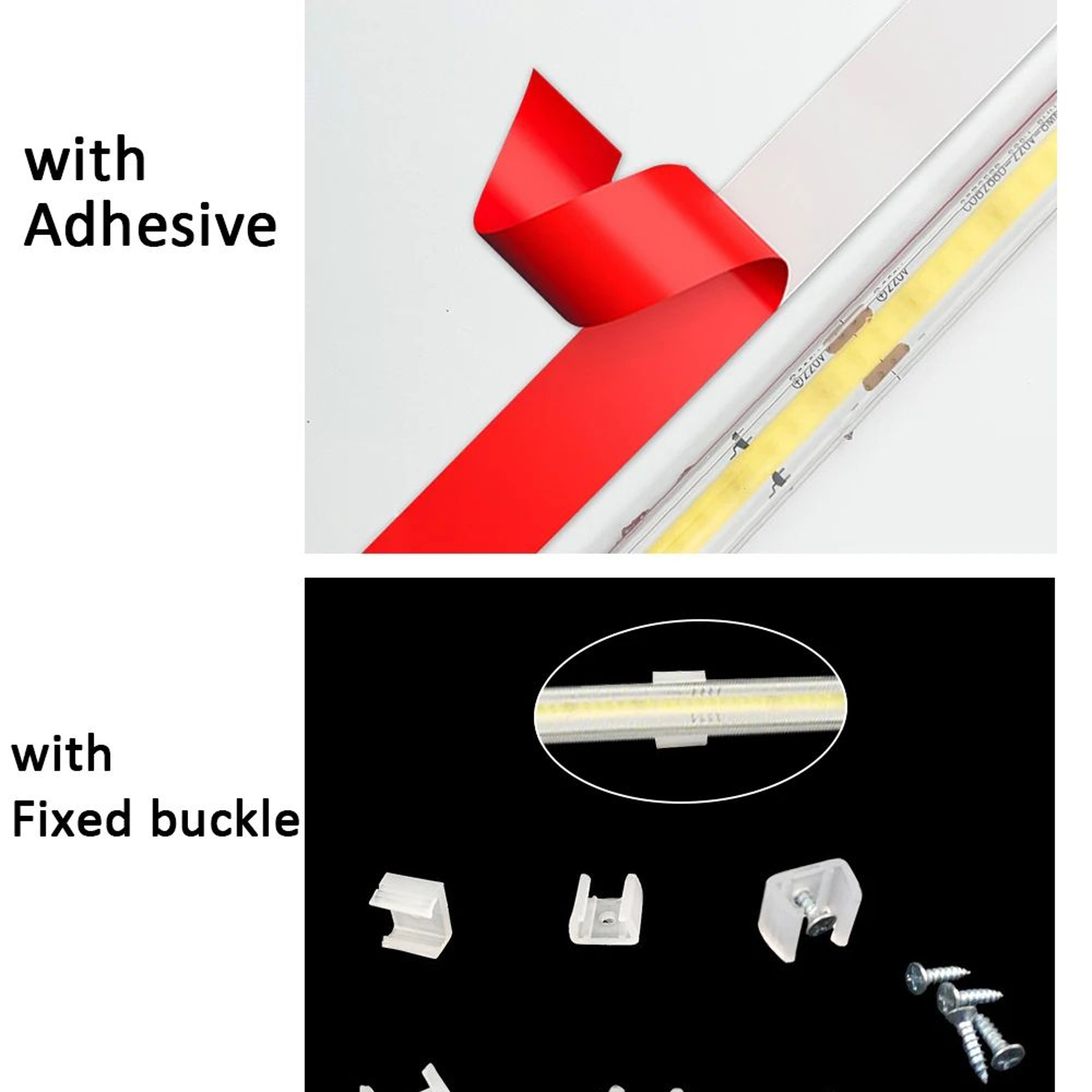 220V Driverless COB LED Strip Lights SelfAdhesive Flexible Ribbon For Room And Kitchen 4