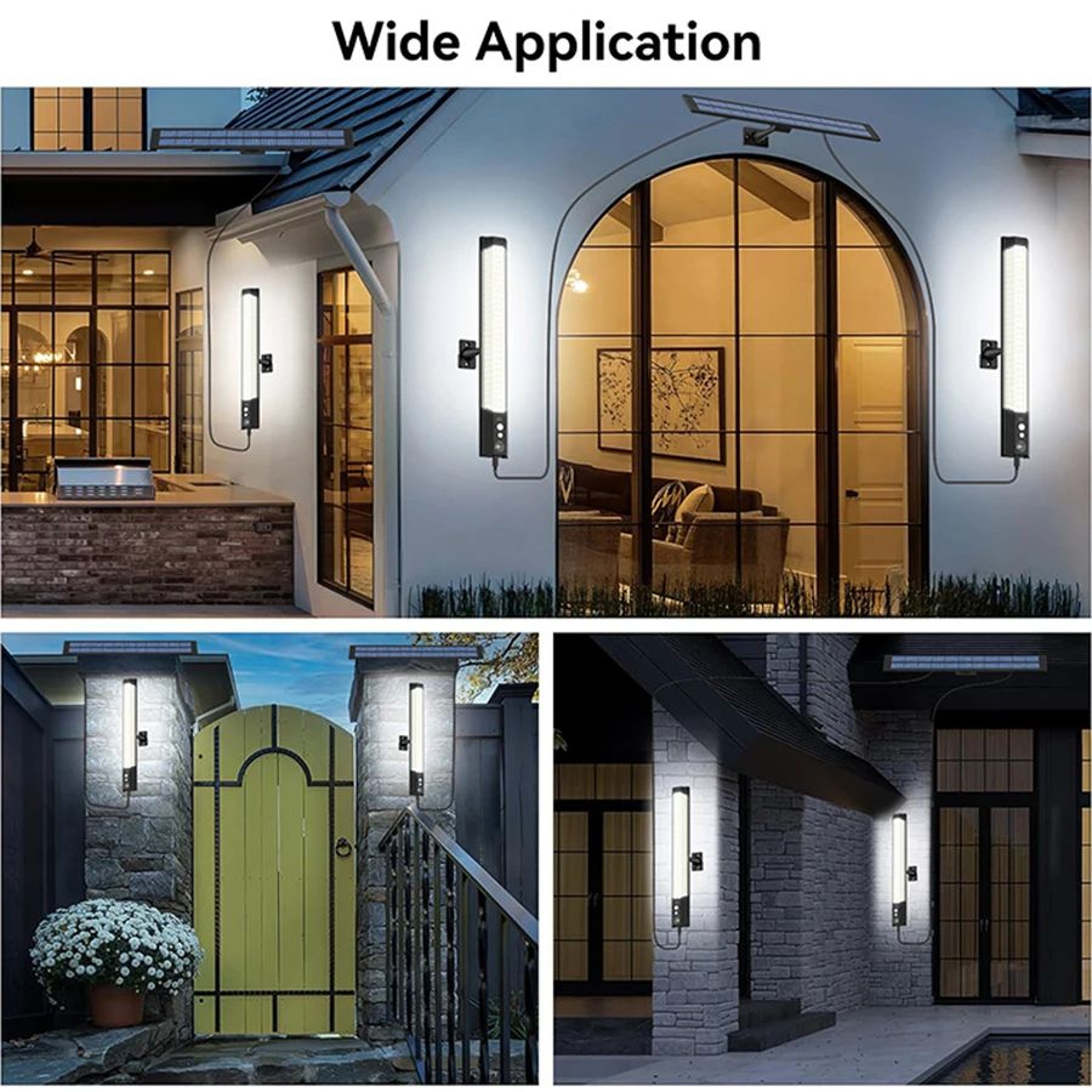 158316 LED Solar Motion Sensor Wall Light With Remote 5