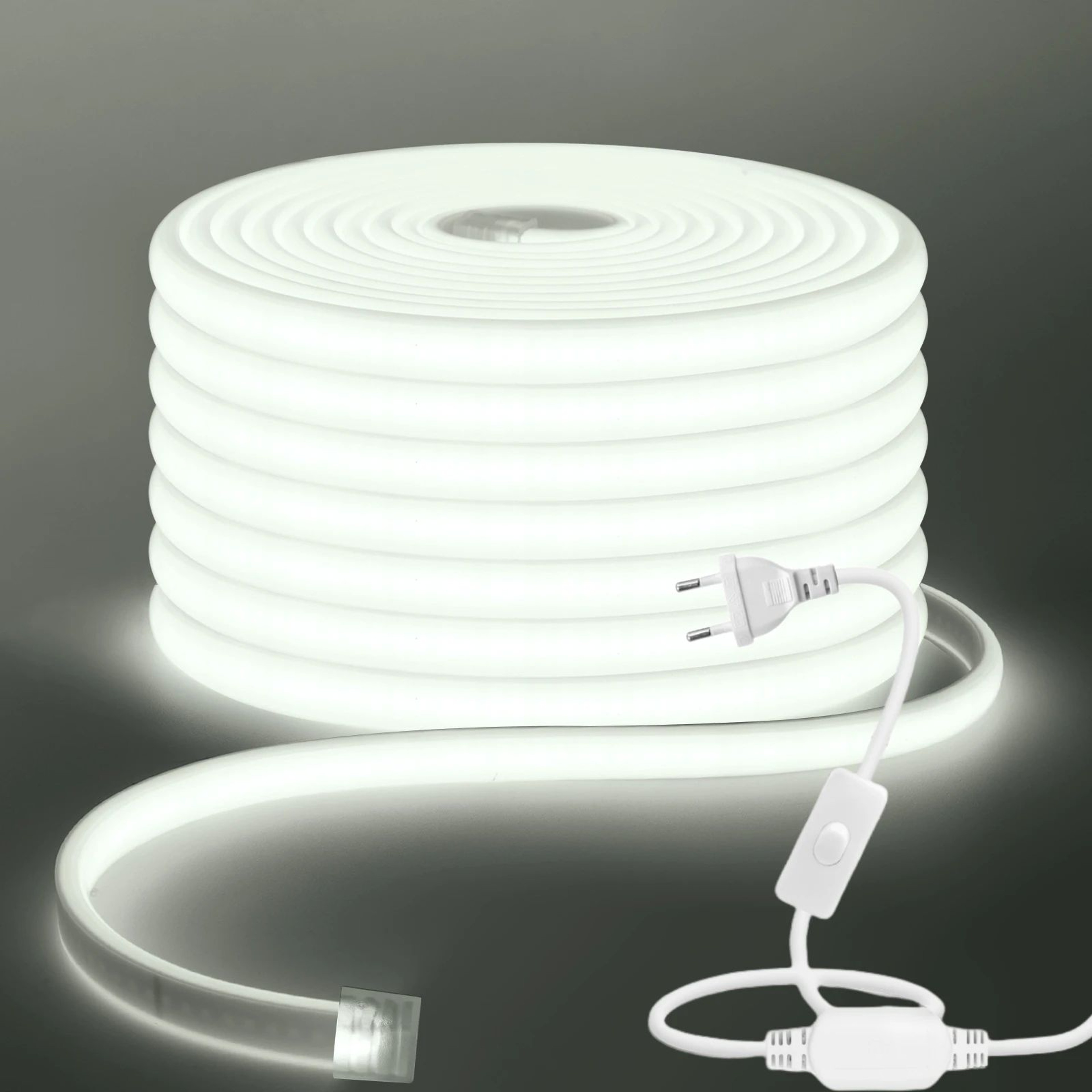 220V Dimmable COB LED Strip Light IP65 With EU Plug For Kitchen And Home Lighting 8