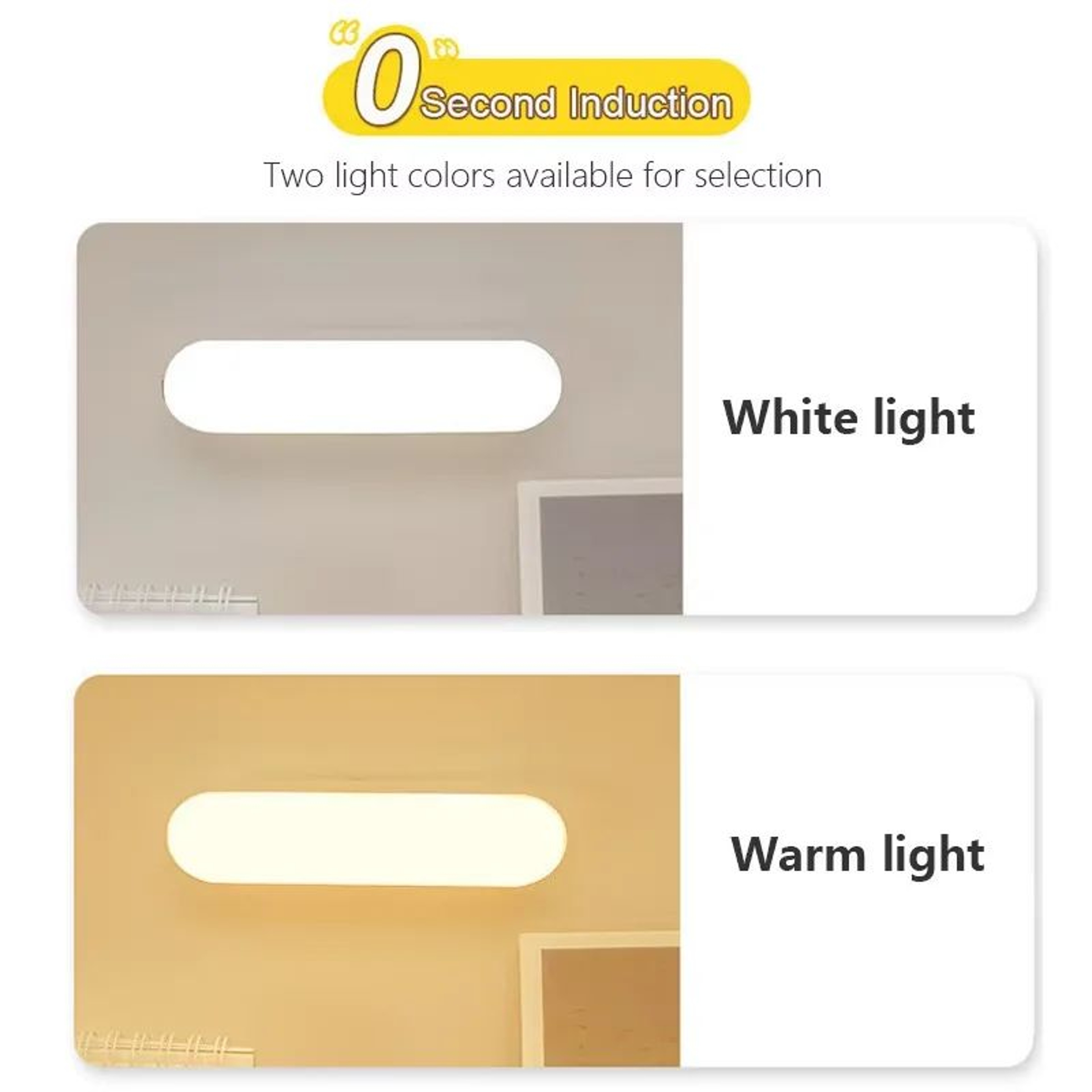 USB Rechargeable Magnetic LED Motion Sensor Light For Closet And Kitchen 2