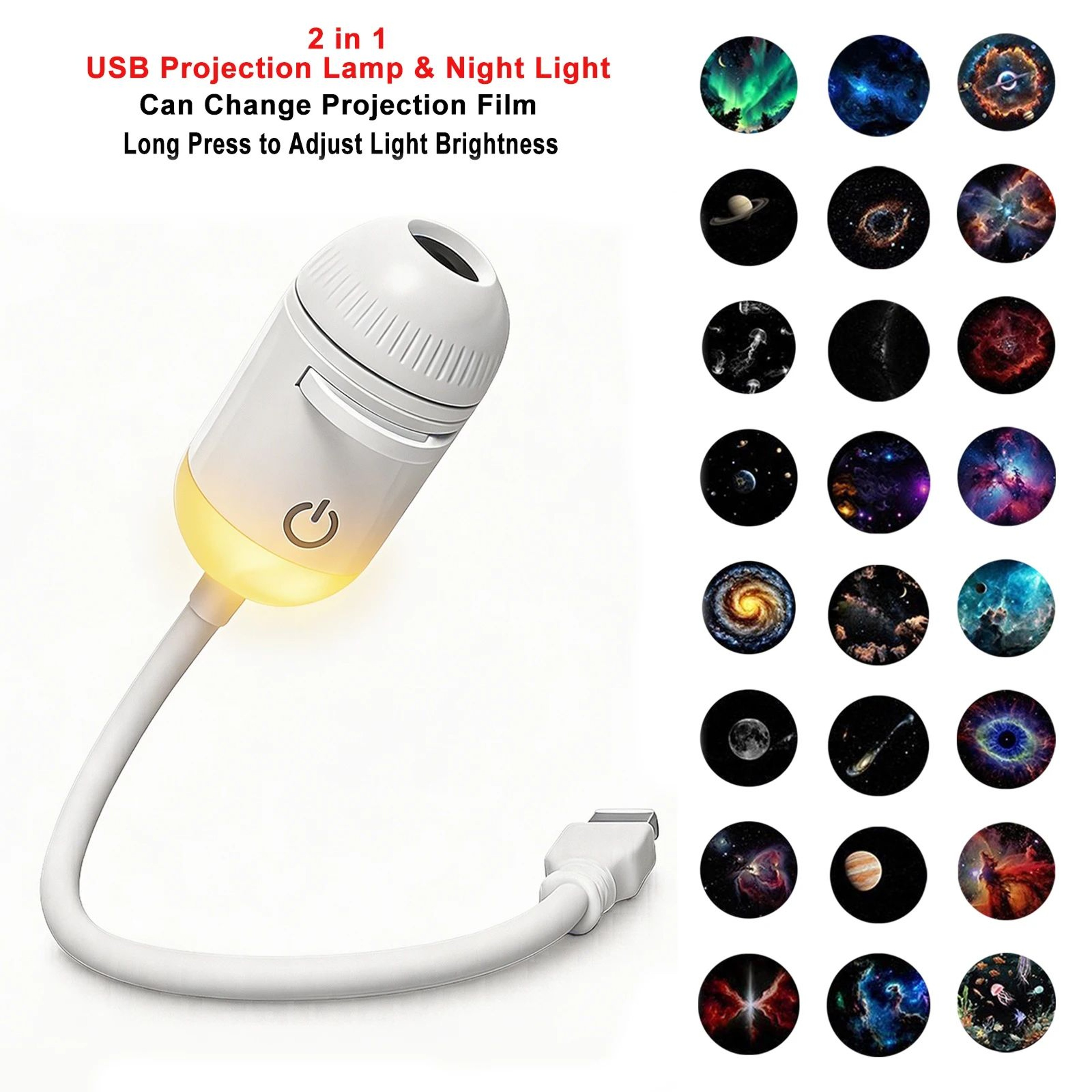 Adjustable Car Ambient Light Projector With 120 Degree Wide Angle Projection 13