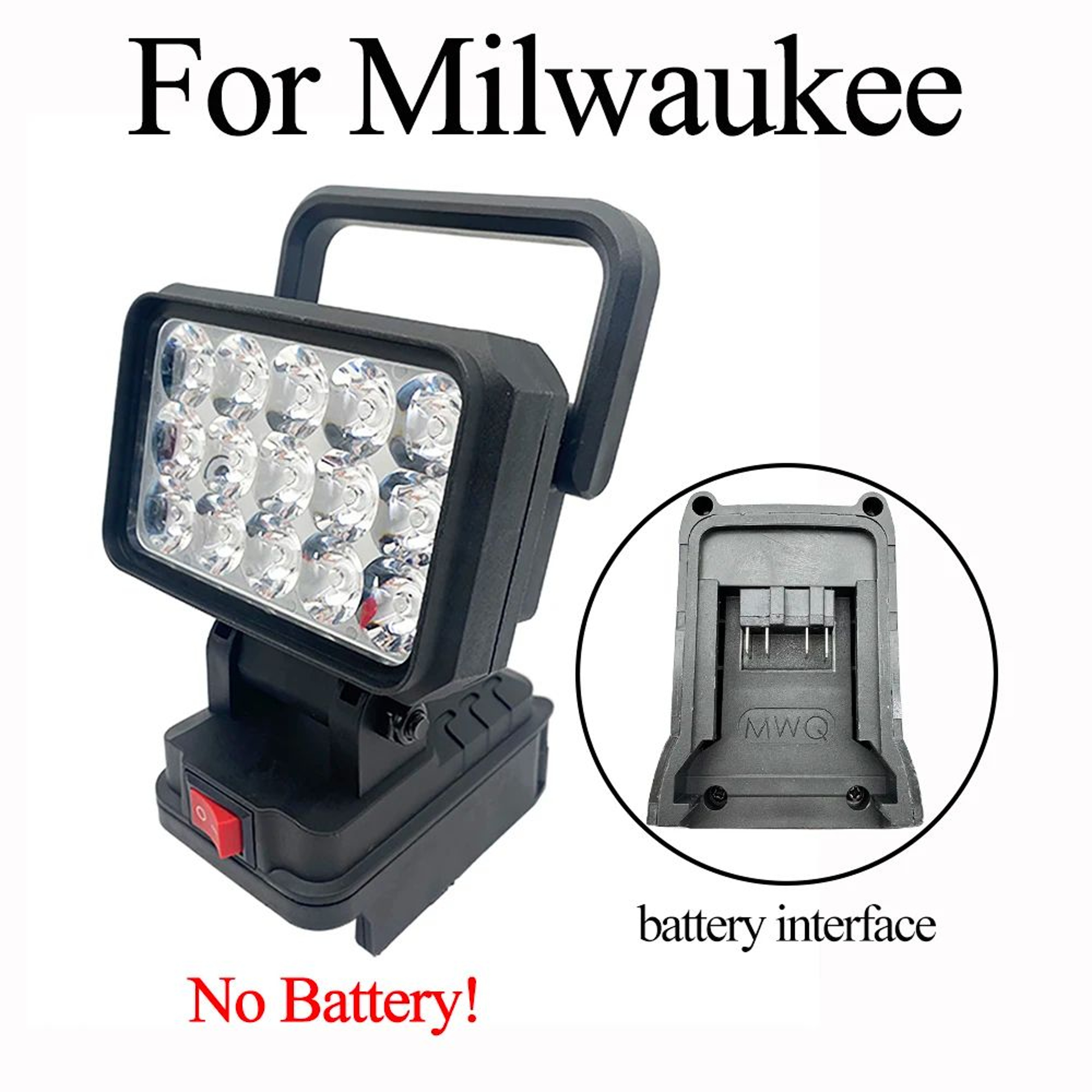 15 LED Portable Work Light For 18V Batteries With Adjustable Spotlight And USB Output 10