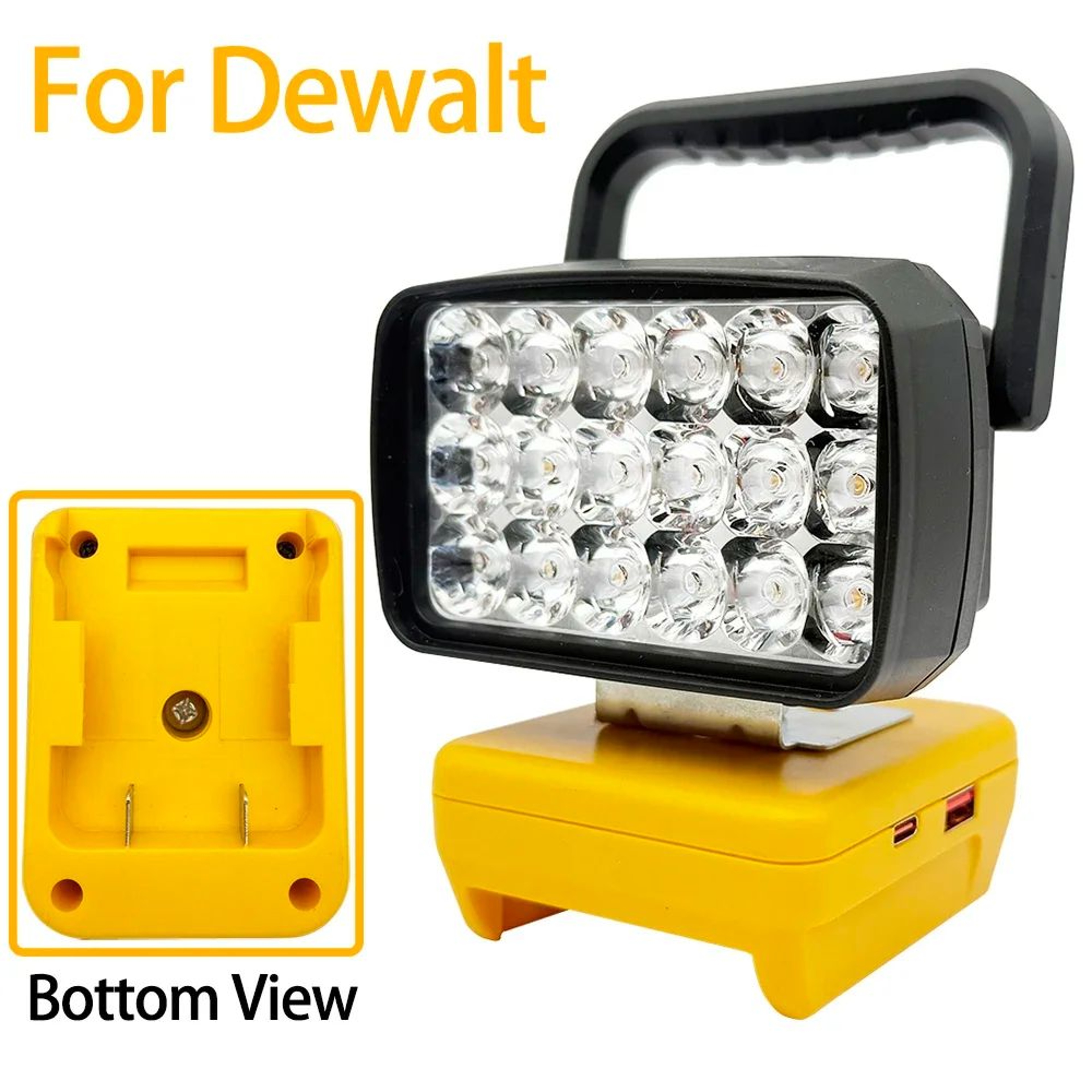 18 LED Cordless Work Light For 18V 20V Batteries 6