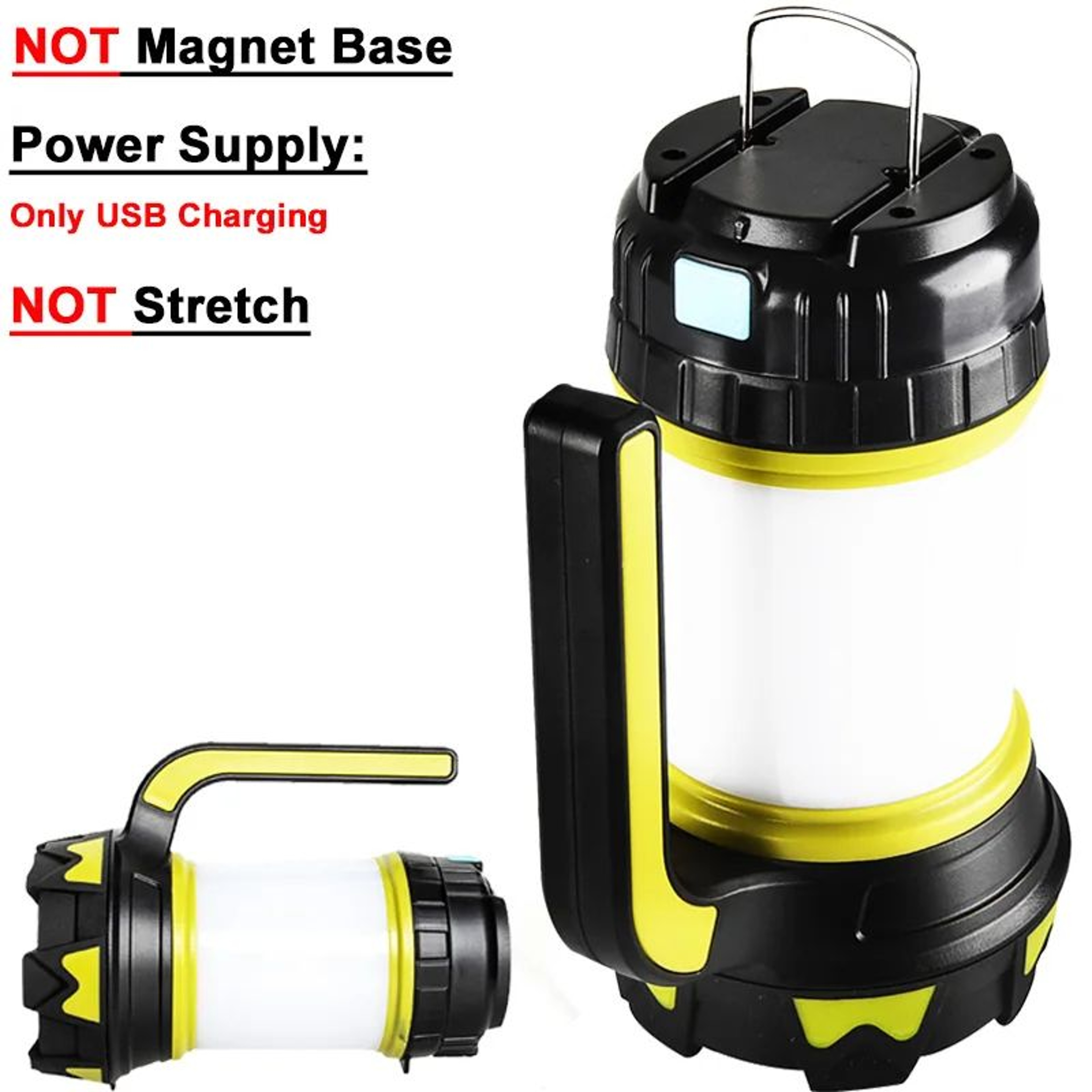 ZK30 USB Rechargeable LED Searchlight With Camping Lantern 2