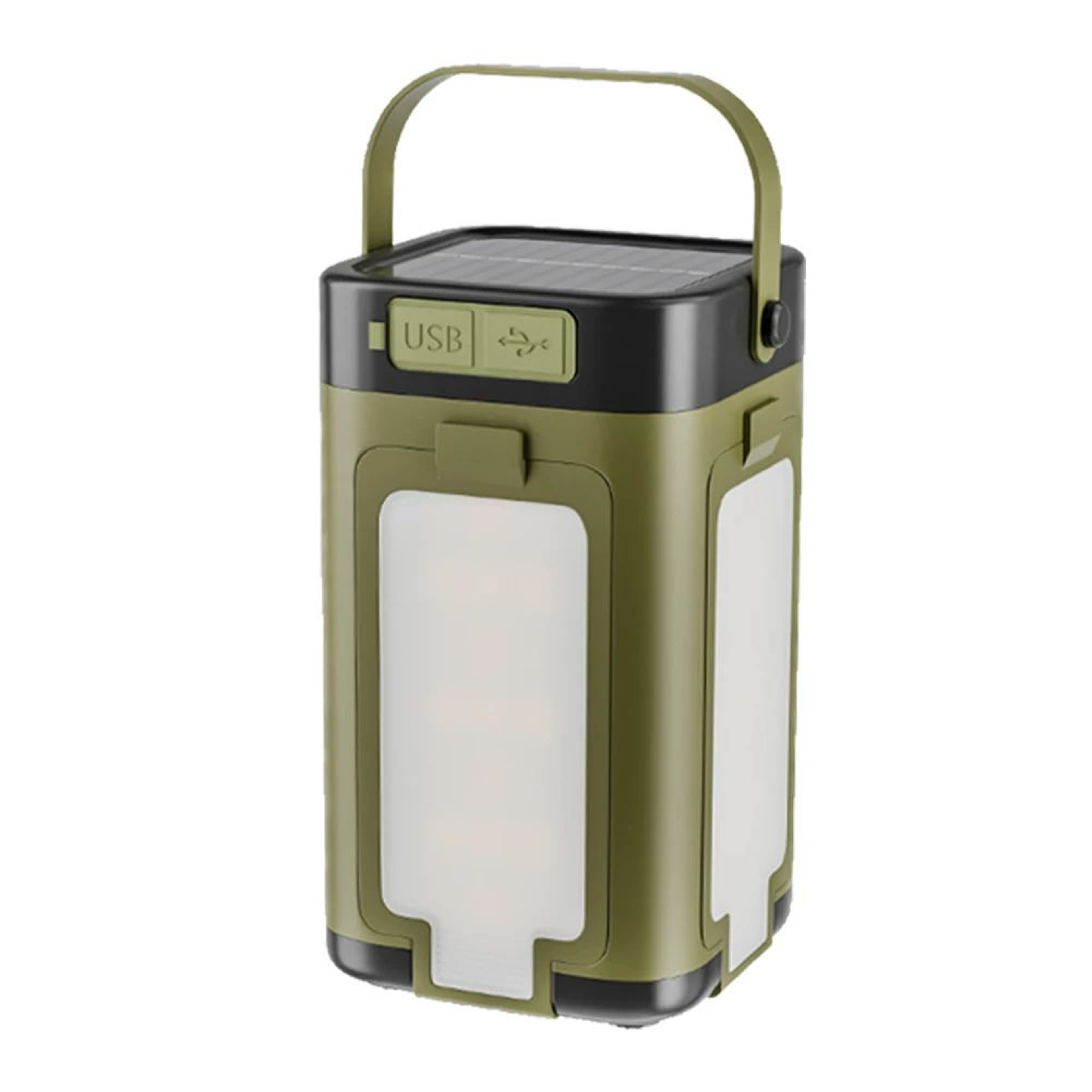 Foldable Solar Camping Lantern With Power Bank And Portable LED Flashlight 0