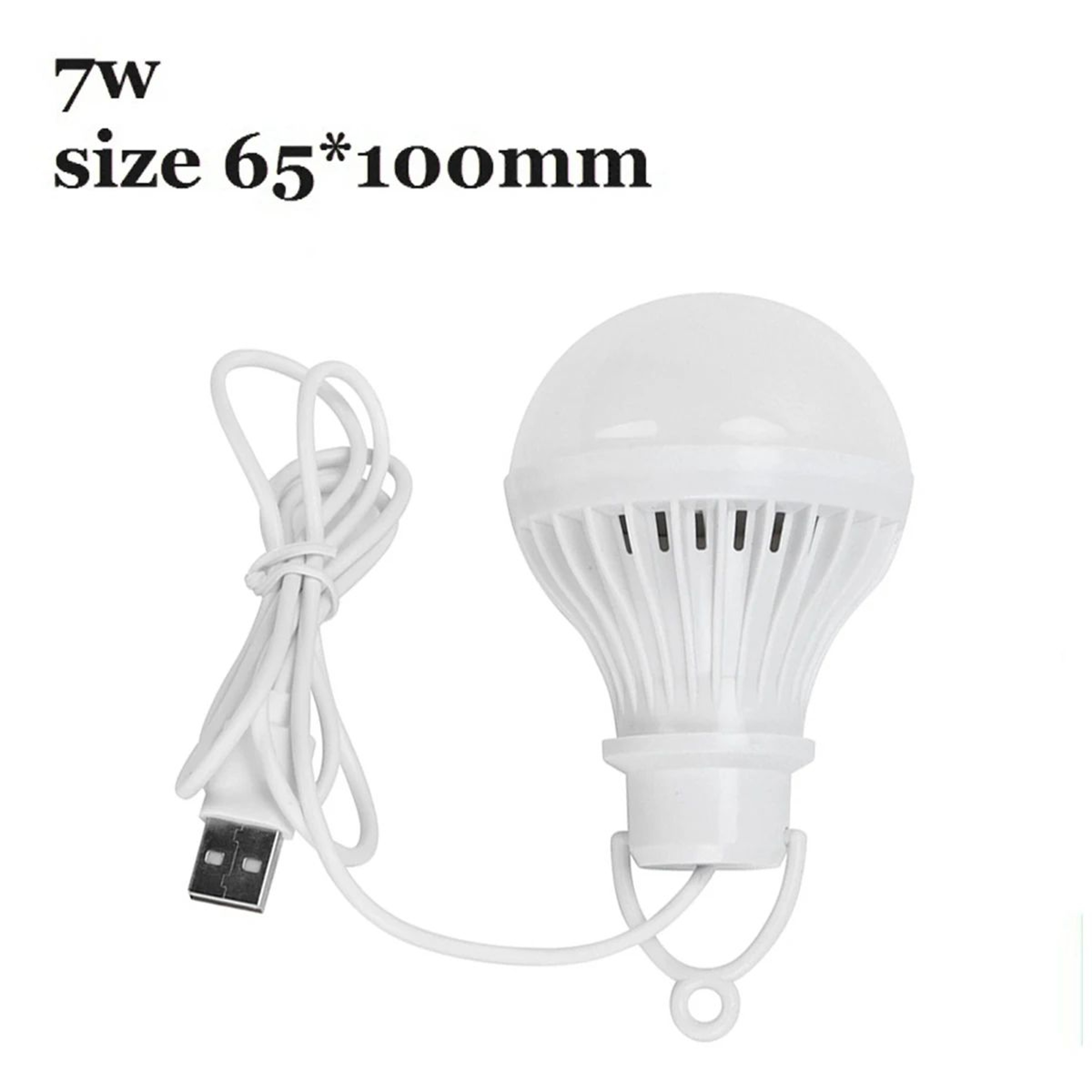 USB LED Camping Bulb With 12m Clip Cable 5V Portable Tent Light 7