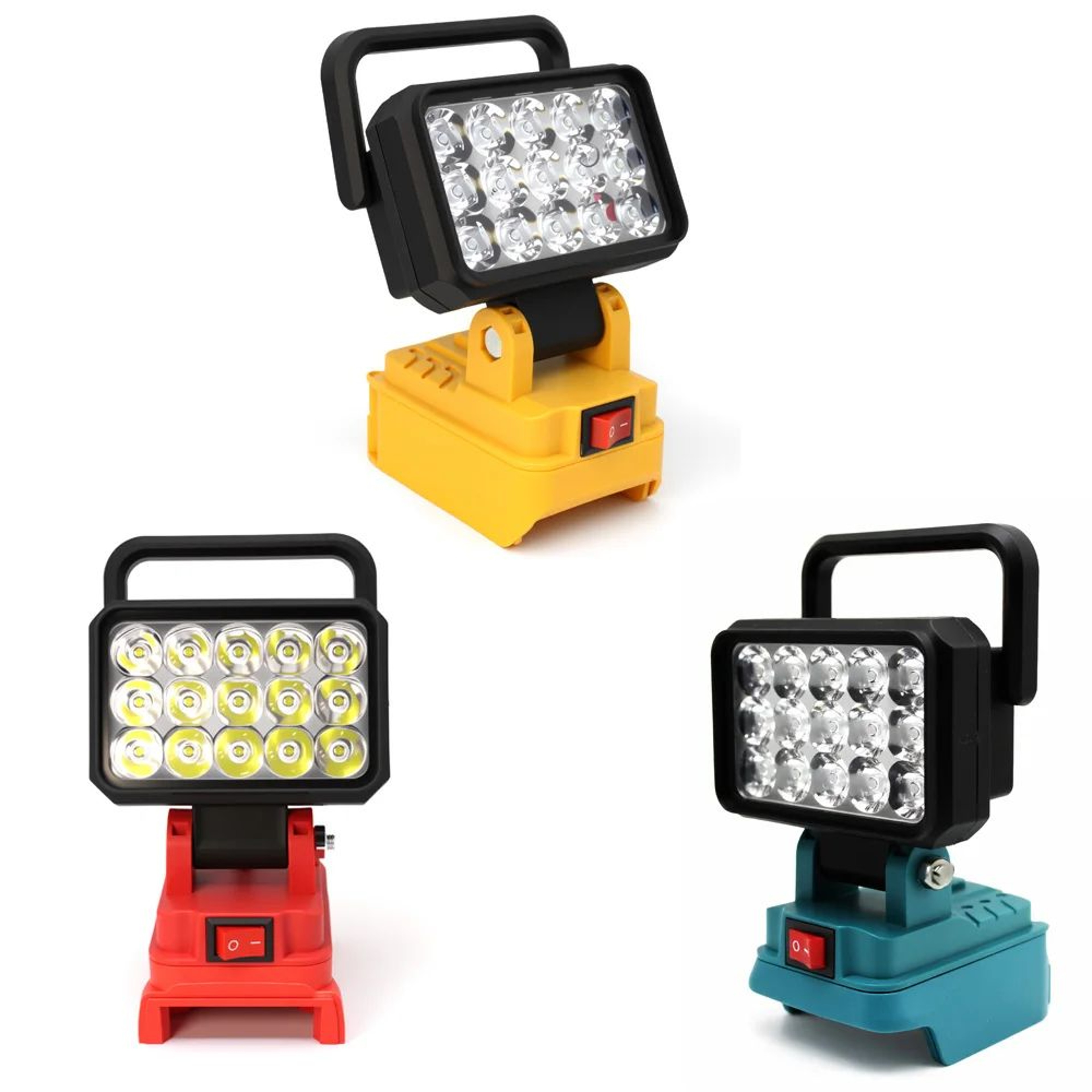 15 LED Cordless Work Light With USB Power Bank For Tool Batteries 0