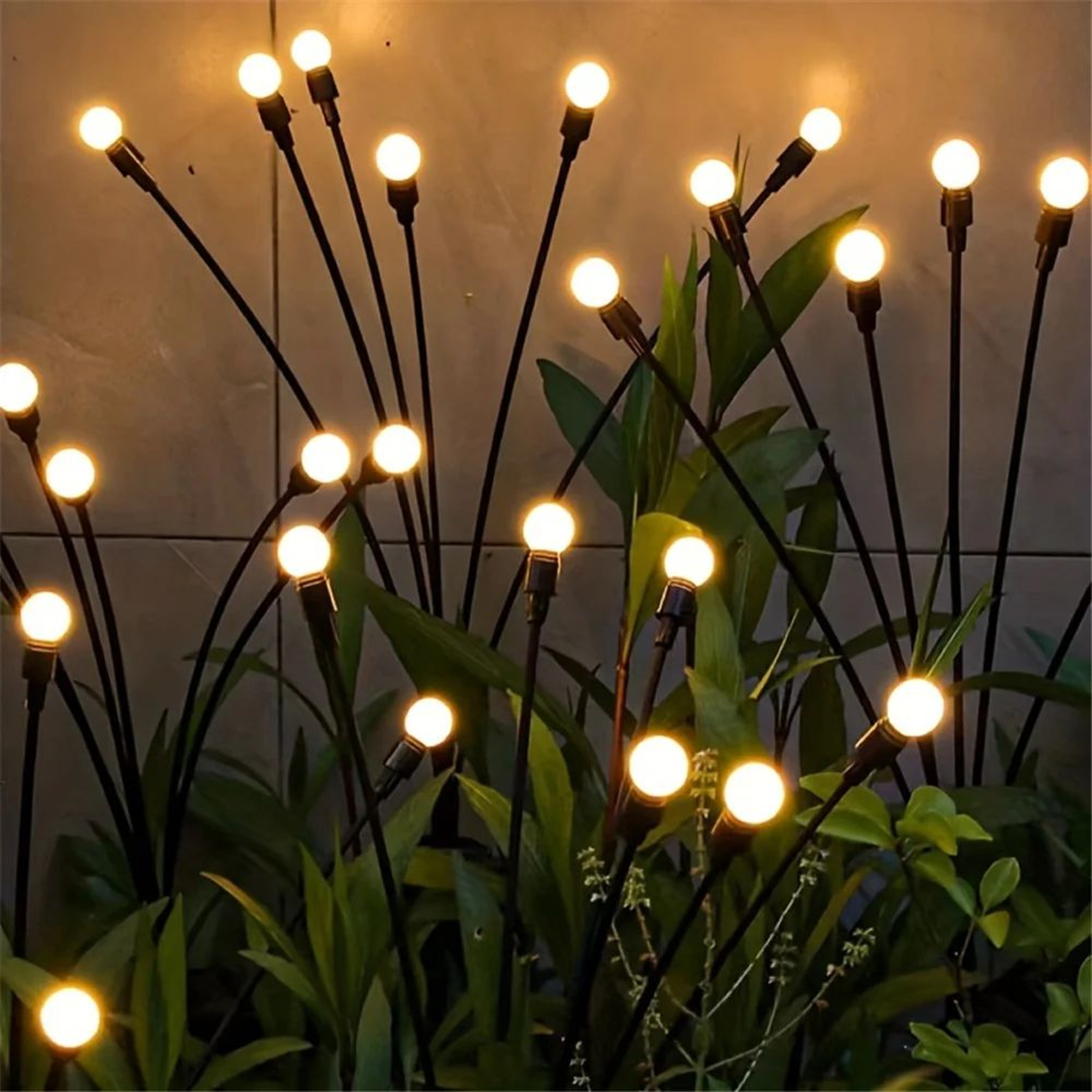 Solar Firefly Garden Lights 6 8 10 LED Waterproof Swaying Outdoor Lawn Lights 1