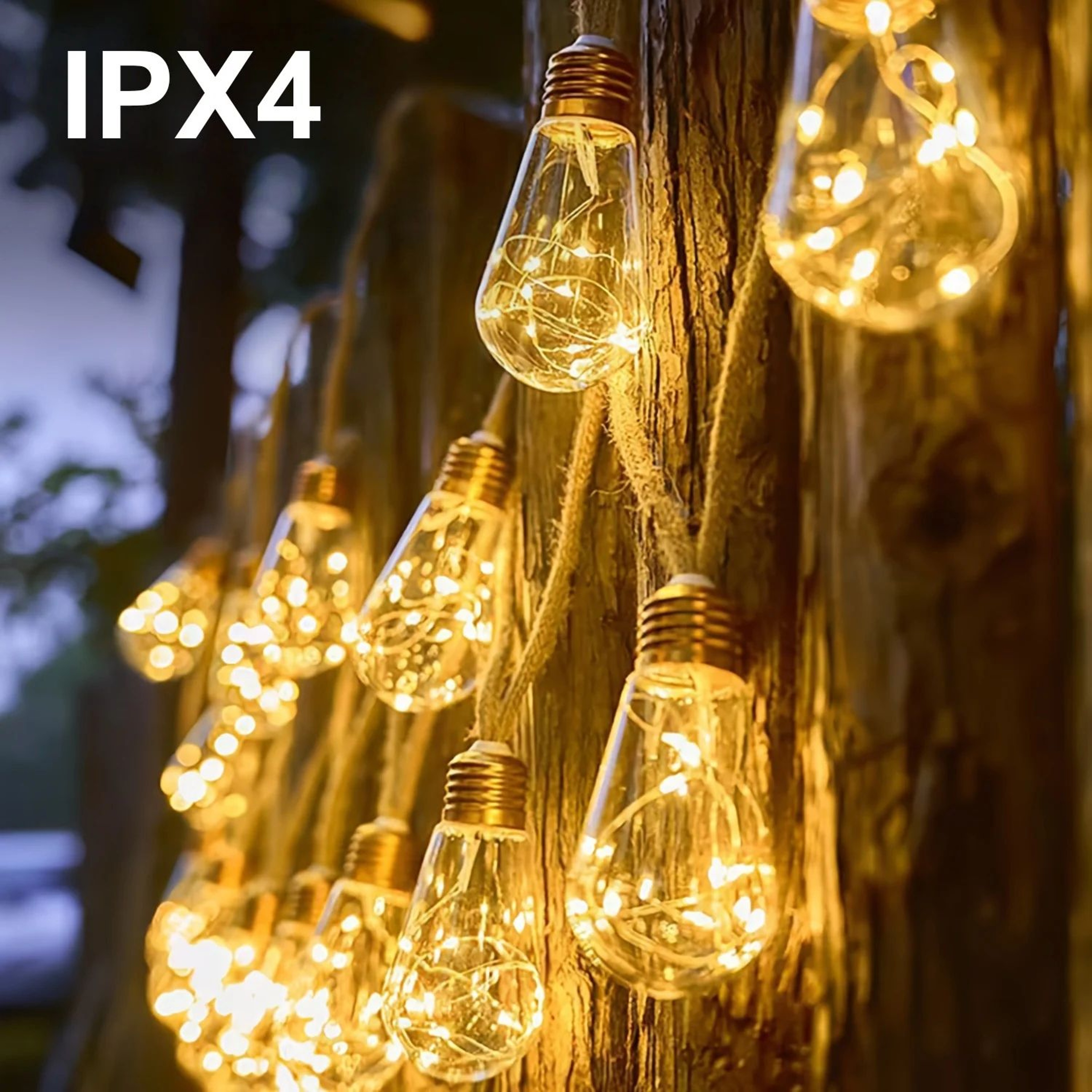 Solar Outdoor String Lights With 10 Or 15 Bulbs And 8 Lighting Modes 4