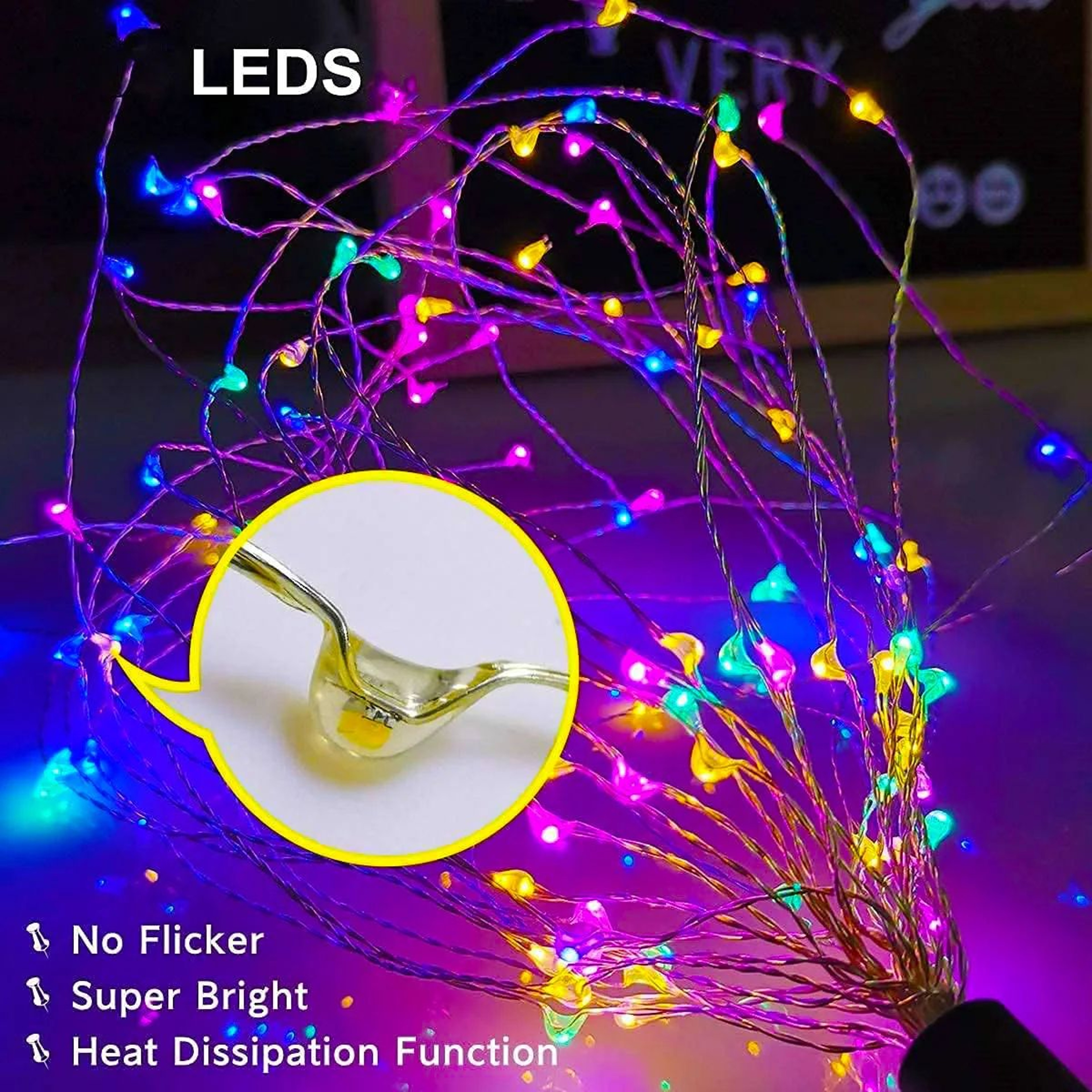 4PCS Solar Firework Lights With 8 Modes DIY Waterproof Garden Decor 2