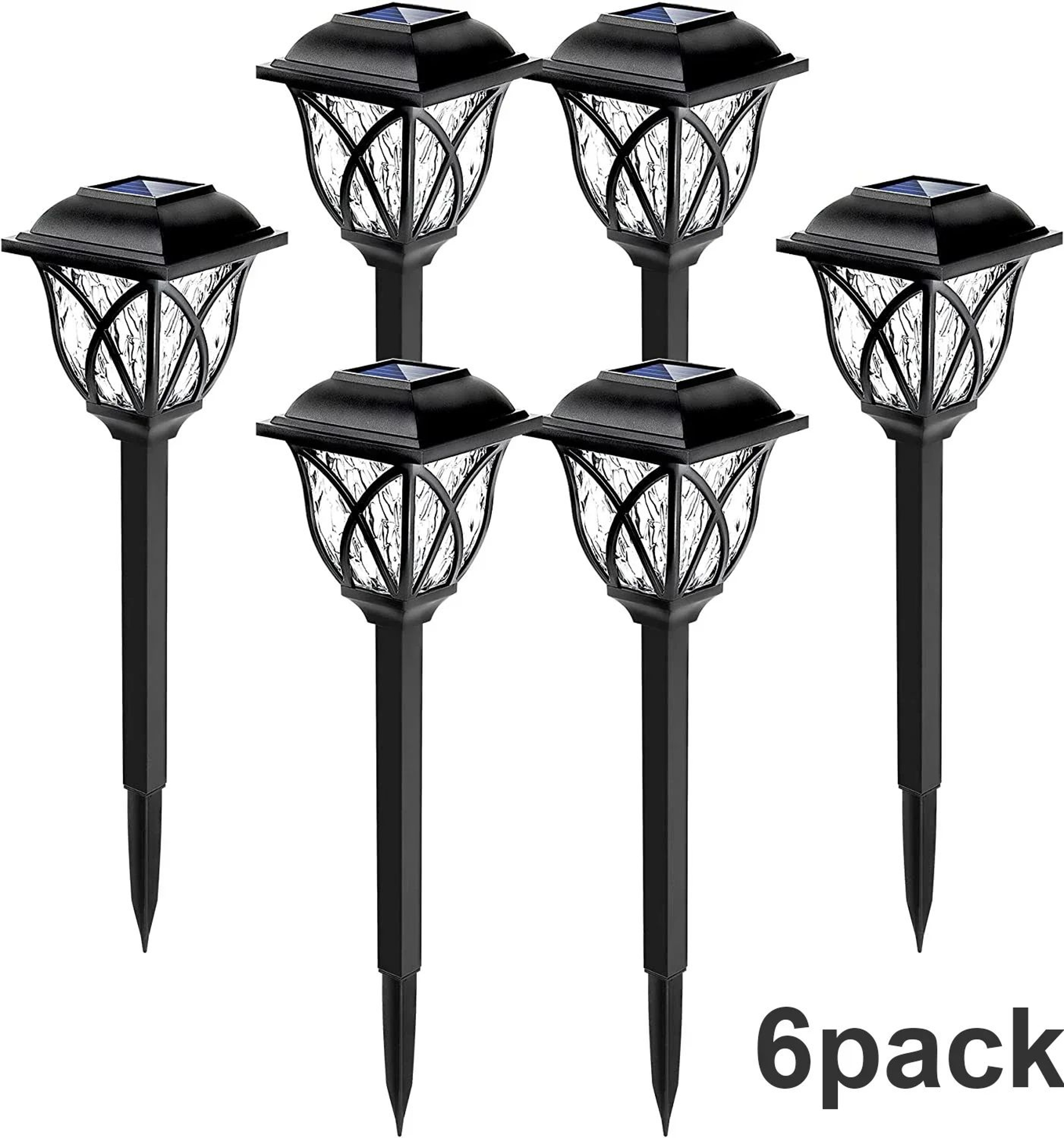 Solar LED Pathway Lights Outdoor Waterproof Yard And Landscape Lights 110 Pack 8