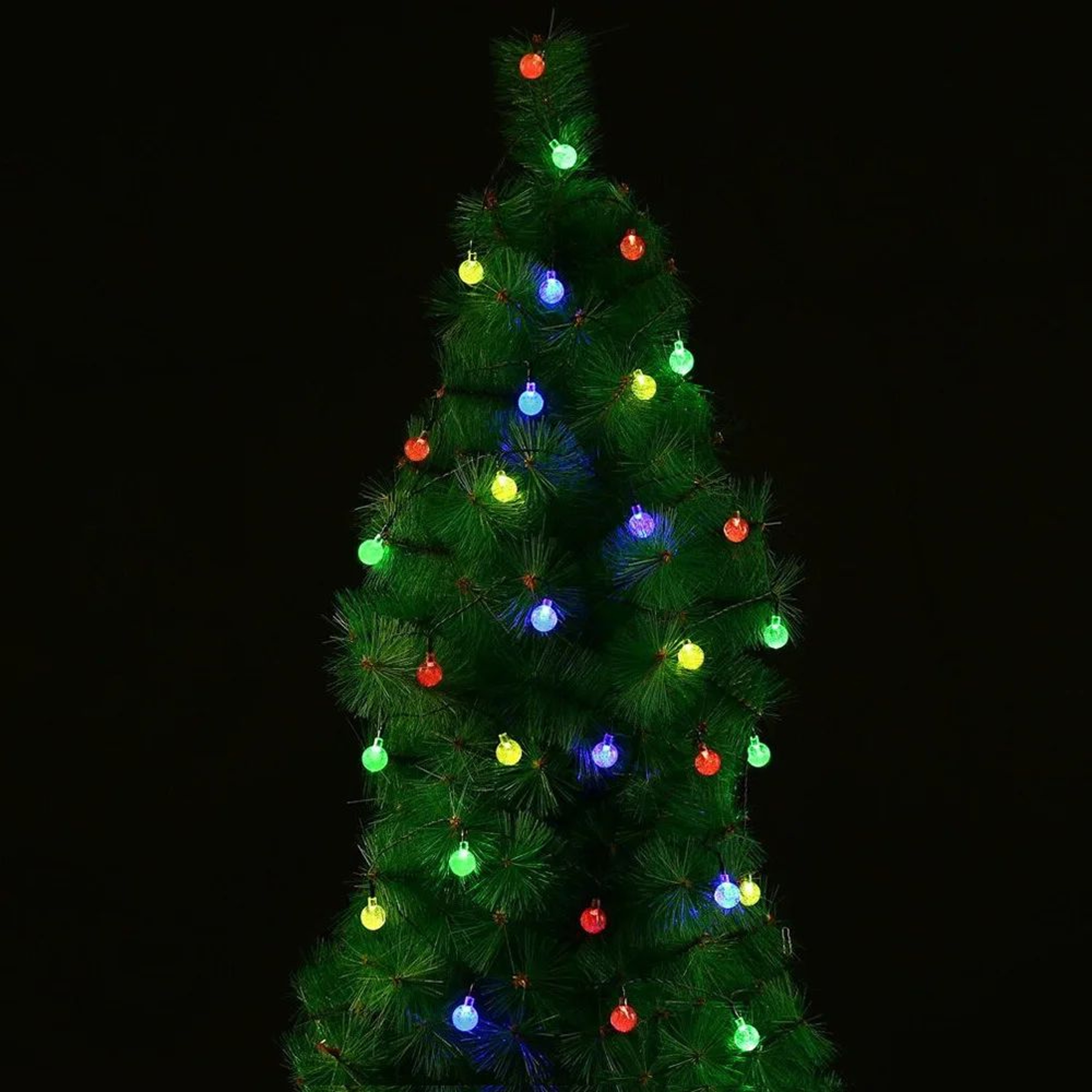 200 LED Solar Crystal Ball String Lights  Waterproof Outdoor Fairy Lights 5