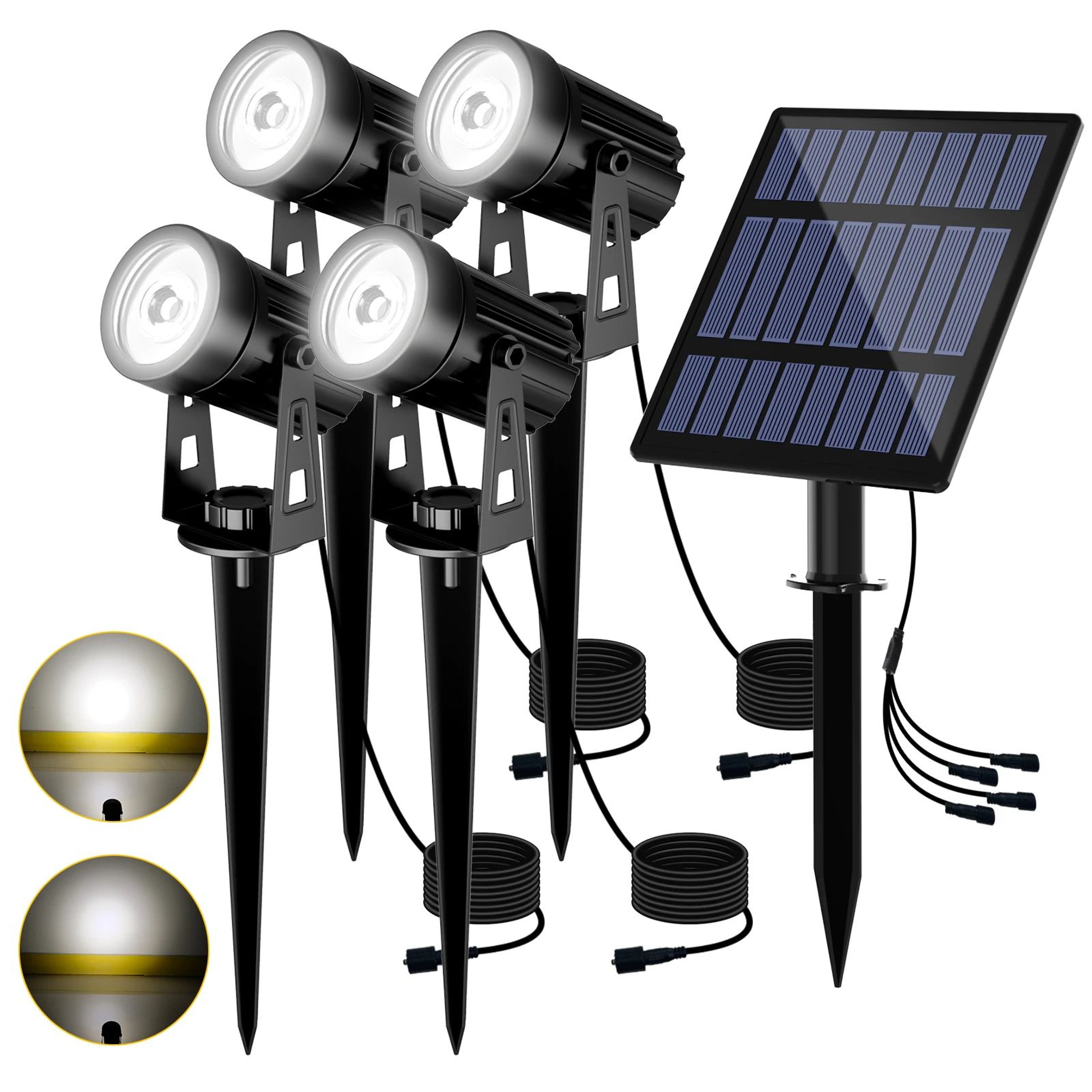 RGB Solar Garden Spotlight With App Control And IP65 Waterproof Outdoor Lighting 10