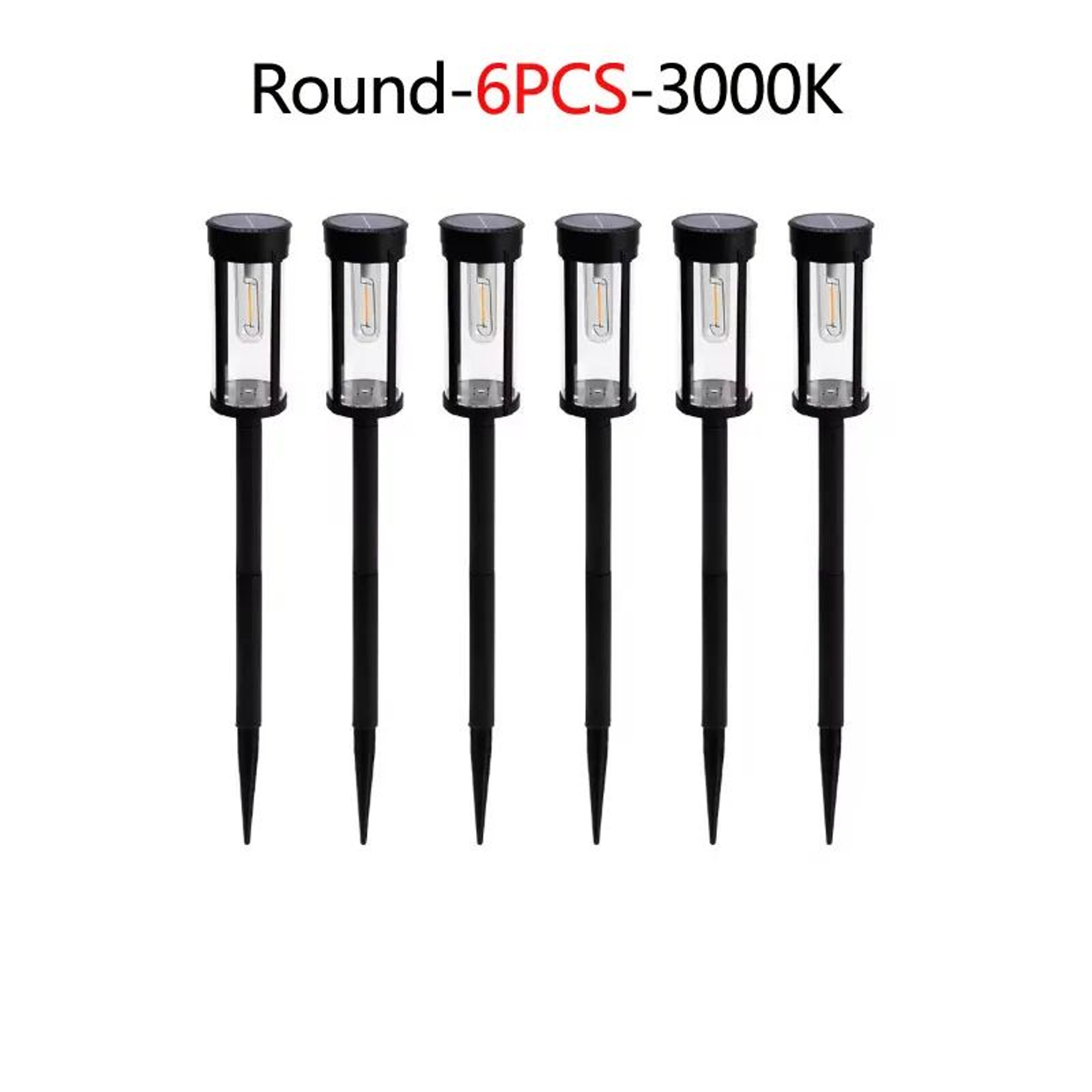 Retro Solar Pathway Lights  Warm White IP65 Waterproof Garden Stake Lights 246PCS 9