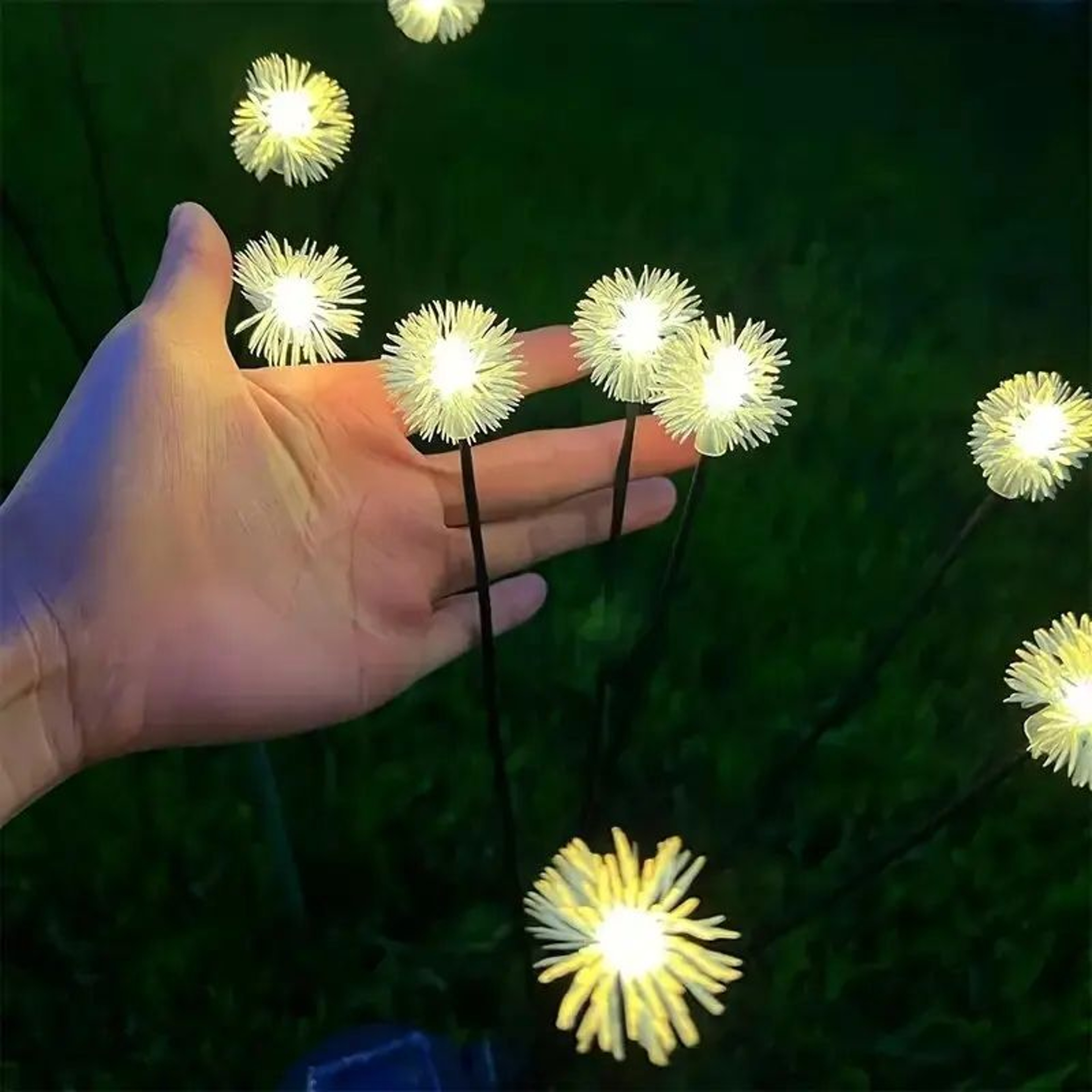 6Head Solar Dandelion Garden Lights With 2 Lighting Modes 0