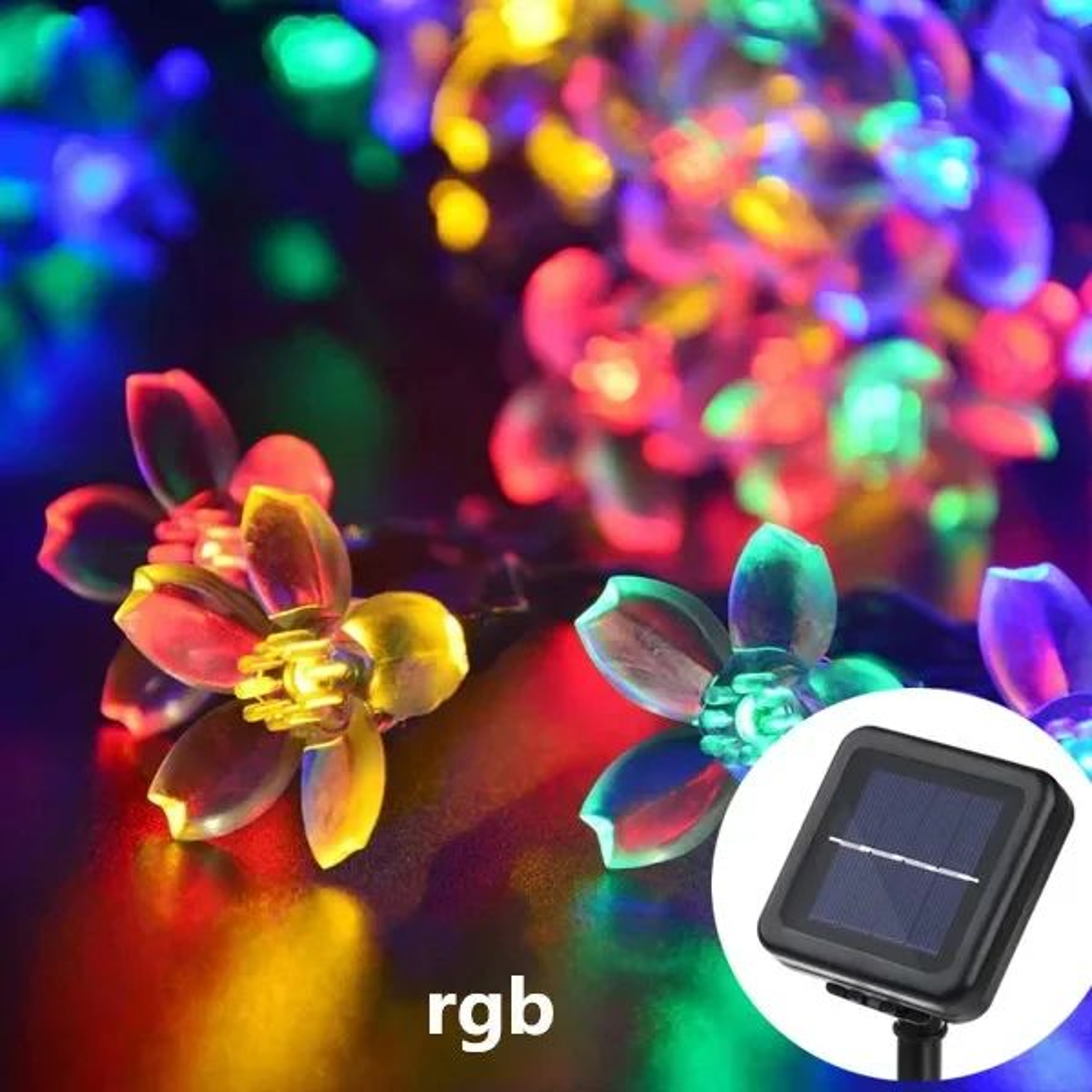 100 LED Solar Bee String Lights Outdoor Waterproof 8 Modes Garden Fairy Lights 7