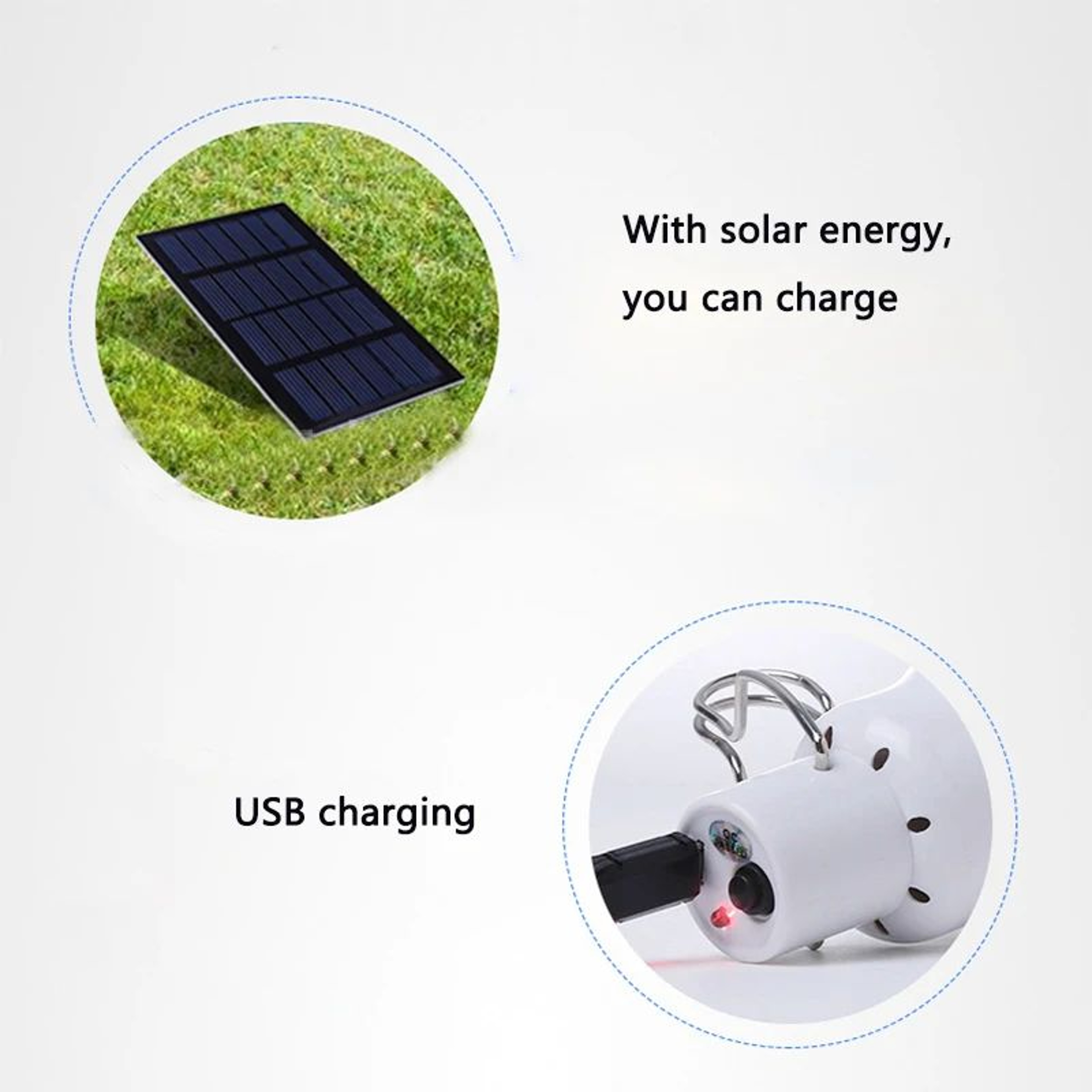LED Solar Bulb With Hook Rechargeable Waterproof Camping Light For Garden And Emergency Use 4