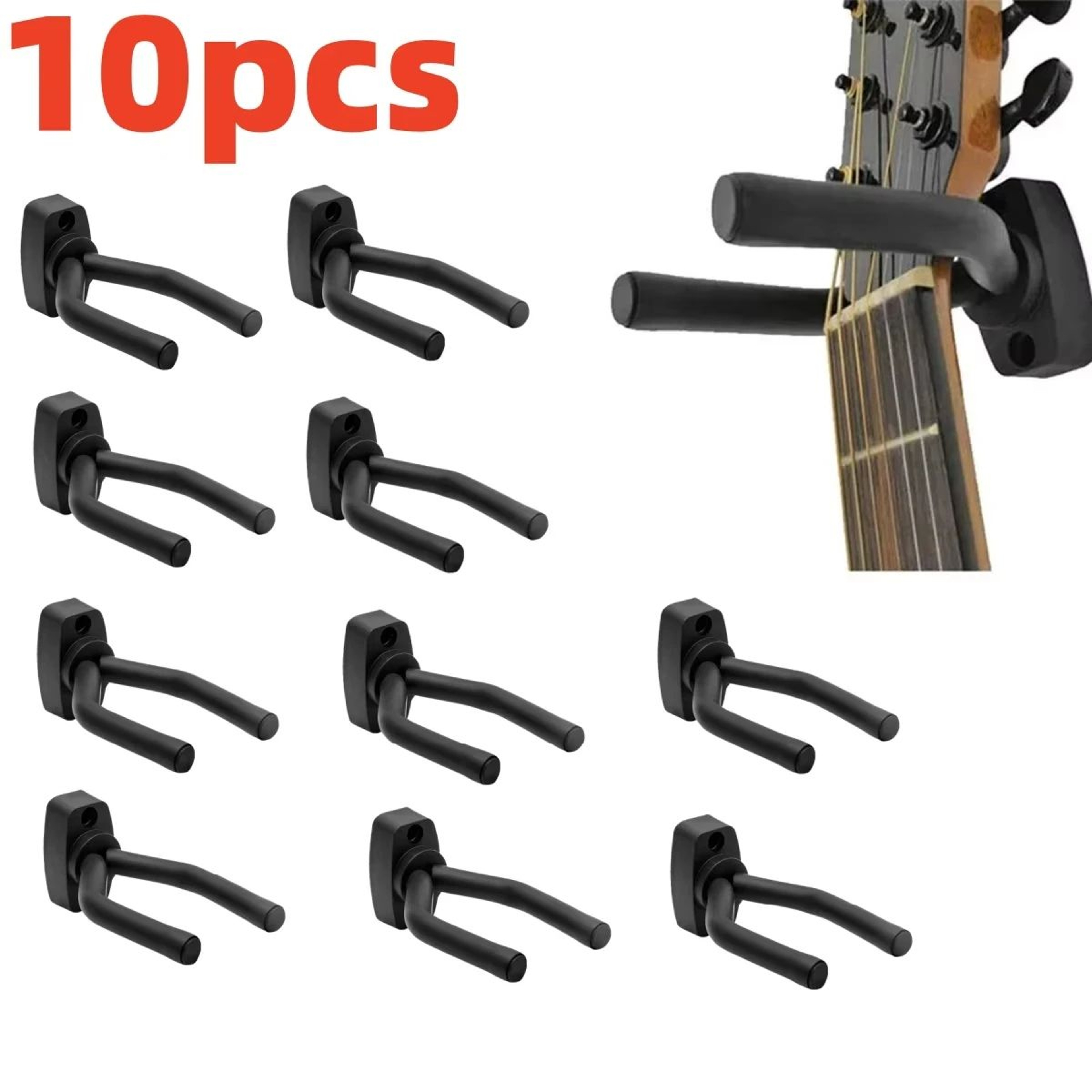 Adjustable Guitar Wall Hanger  Padded Wall Mount For Guitar Bass Ukulele Banjo And Mandolin 0