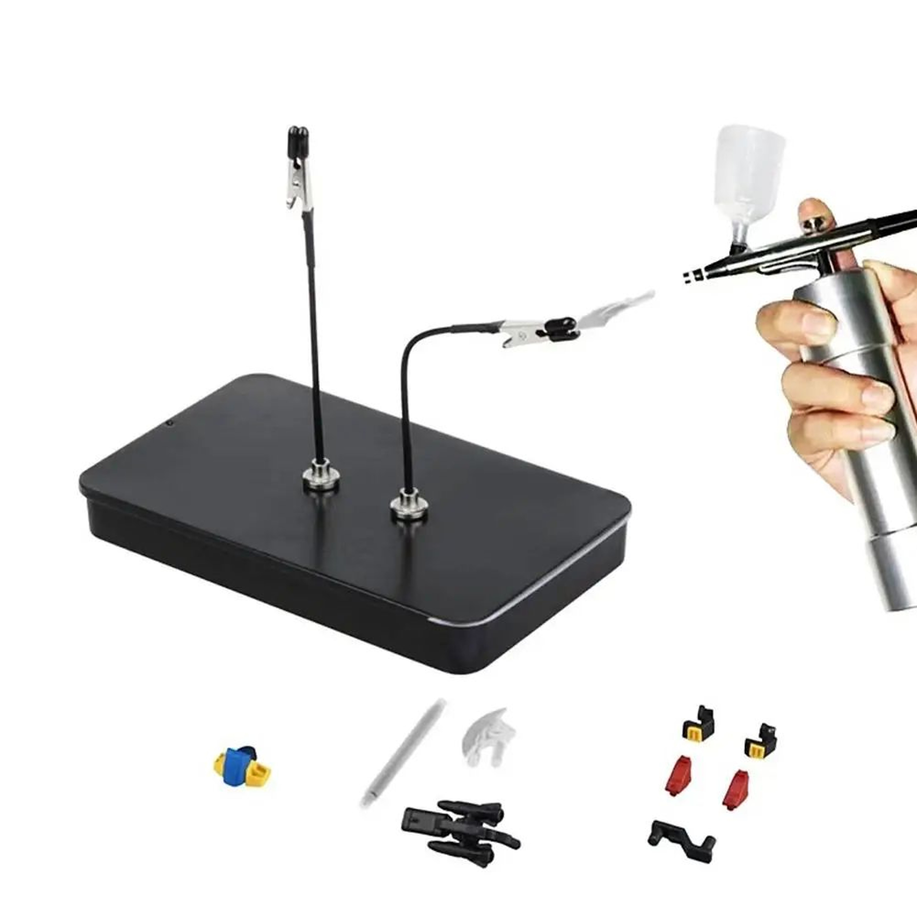 12PCS Magnetic Model Painting Stand With Bendable Alligator Clips For Airbrush 1