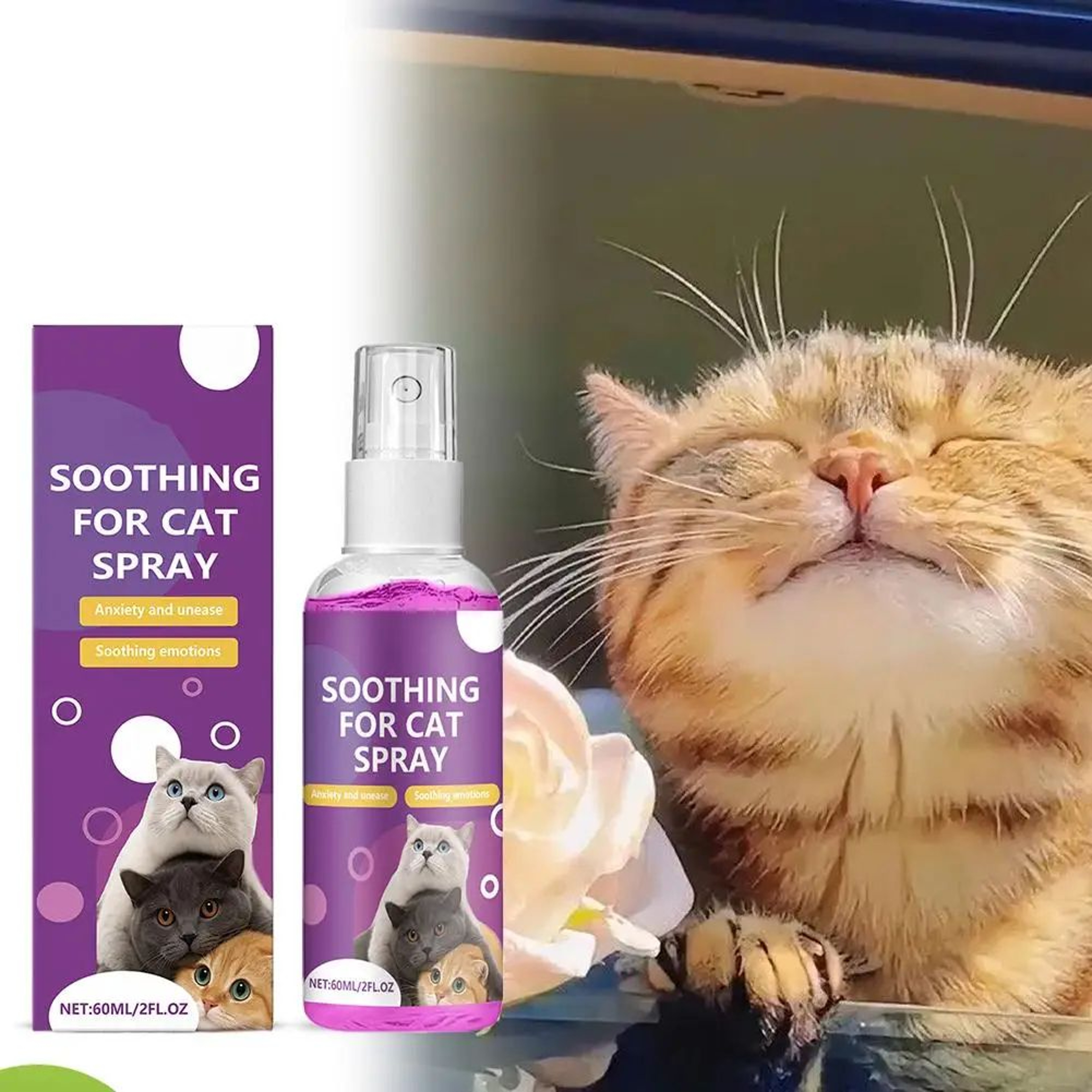 Cat Calming Pheromone Spray For Stress Relief And Emotional Comfort 1