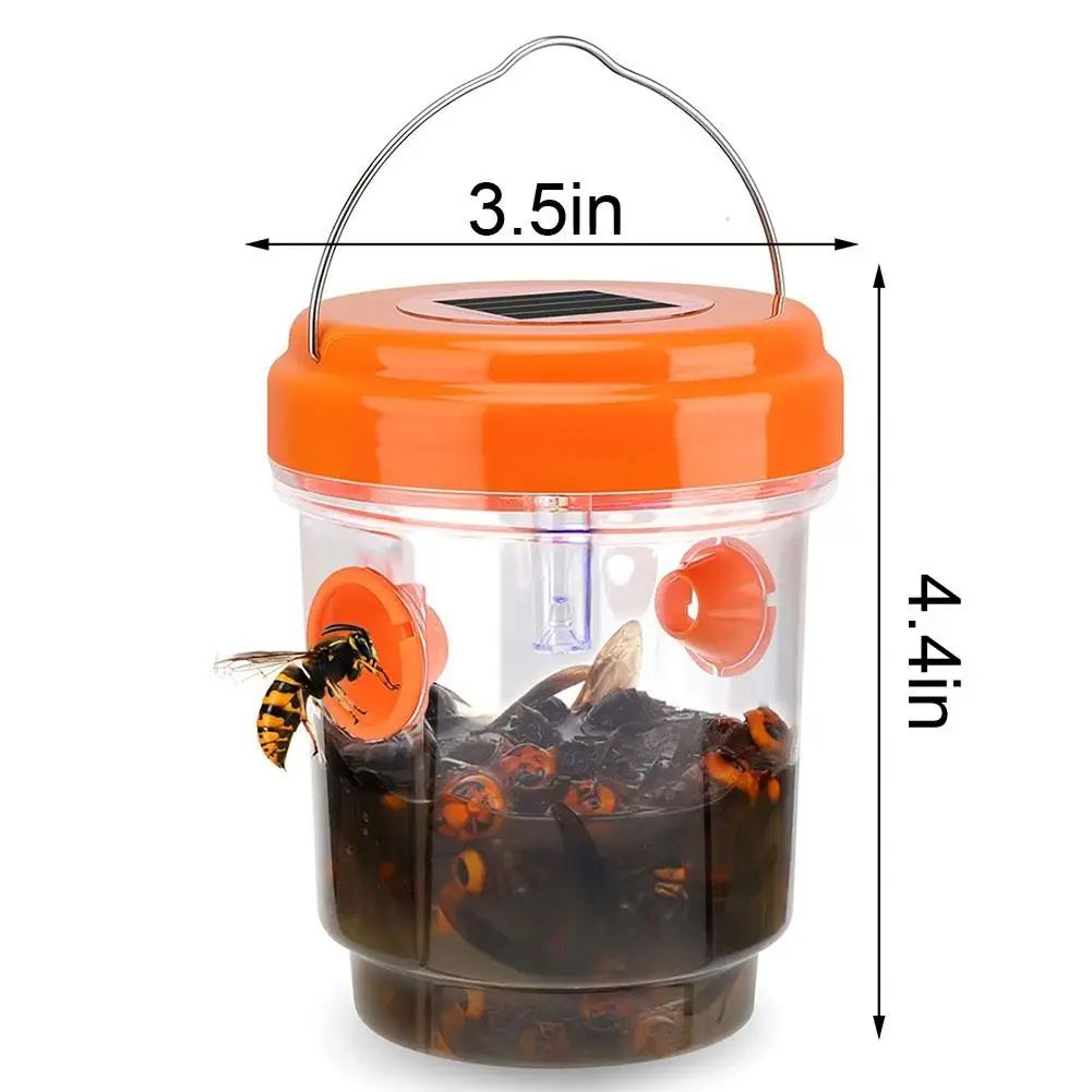 Solar Powered Wasp Trap Light  Waterproof Reusable Outdoor Hornet And Yellow Jacket Catcher 5