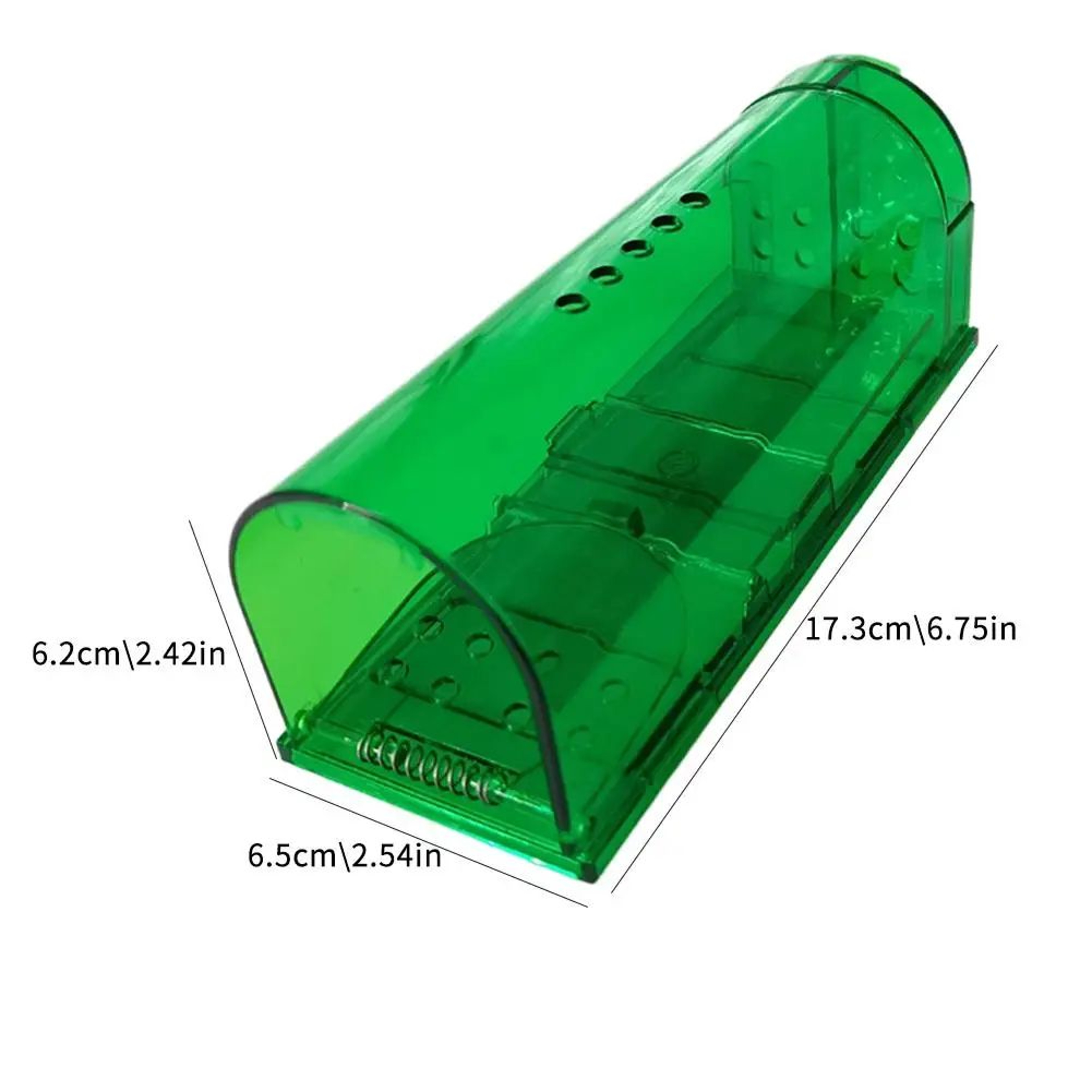 Smart SelfLocking Humane Mouse Trap Transparent Reusable Rodent Catcher 5