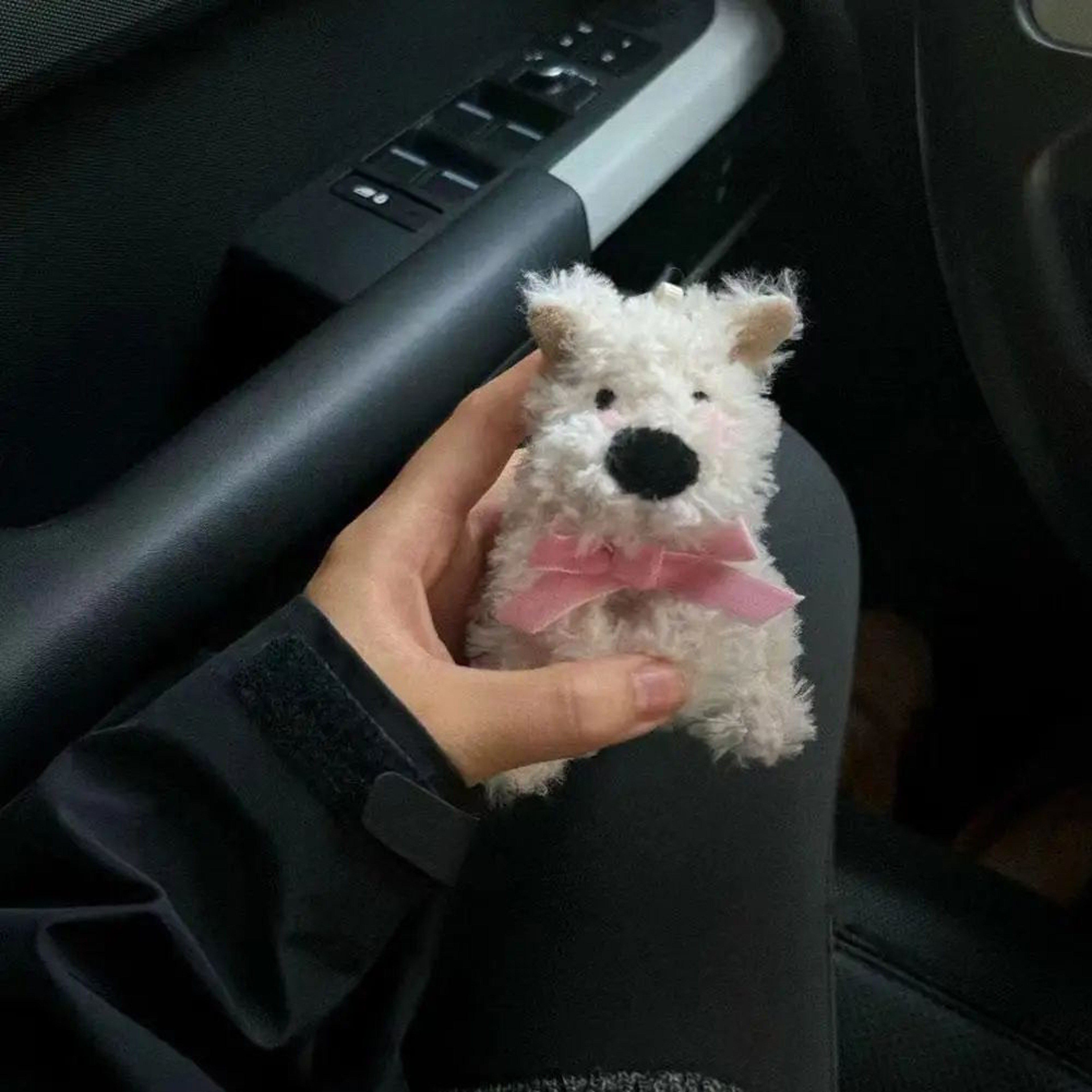 Plush Puppy Car Wiper  Turn Signal Decoration  Cute Car Interior Ornament 5