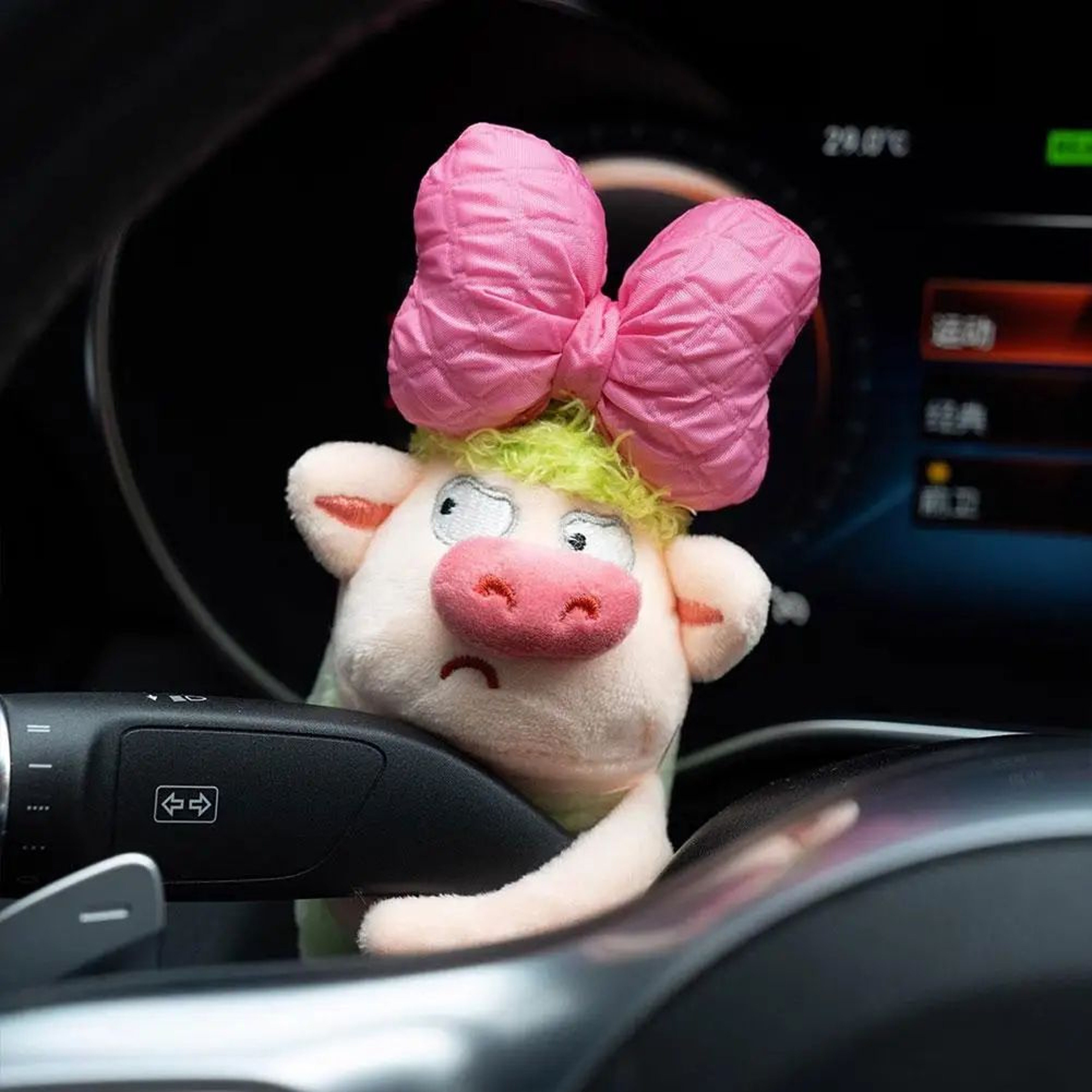 Plush Puppy Car Wiper  Turn Signal Decoration  Cute Car Interior Ornament 7