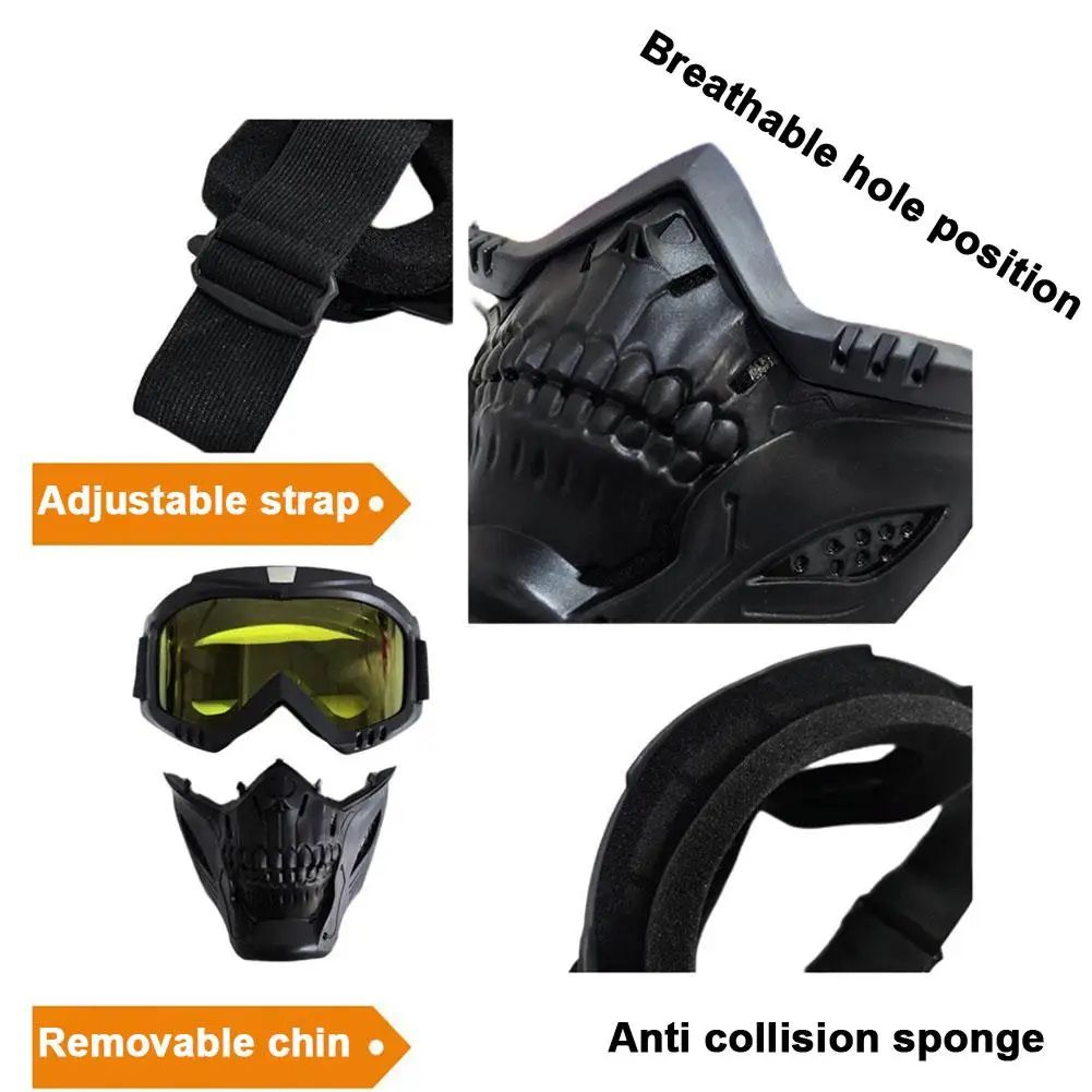 Breathable Full Face Welding Mask With Protective Goggles For Cutting And Grinding 4