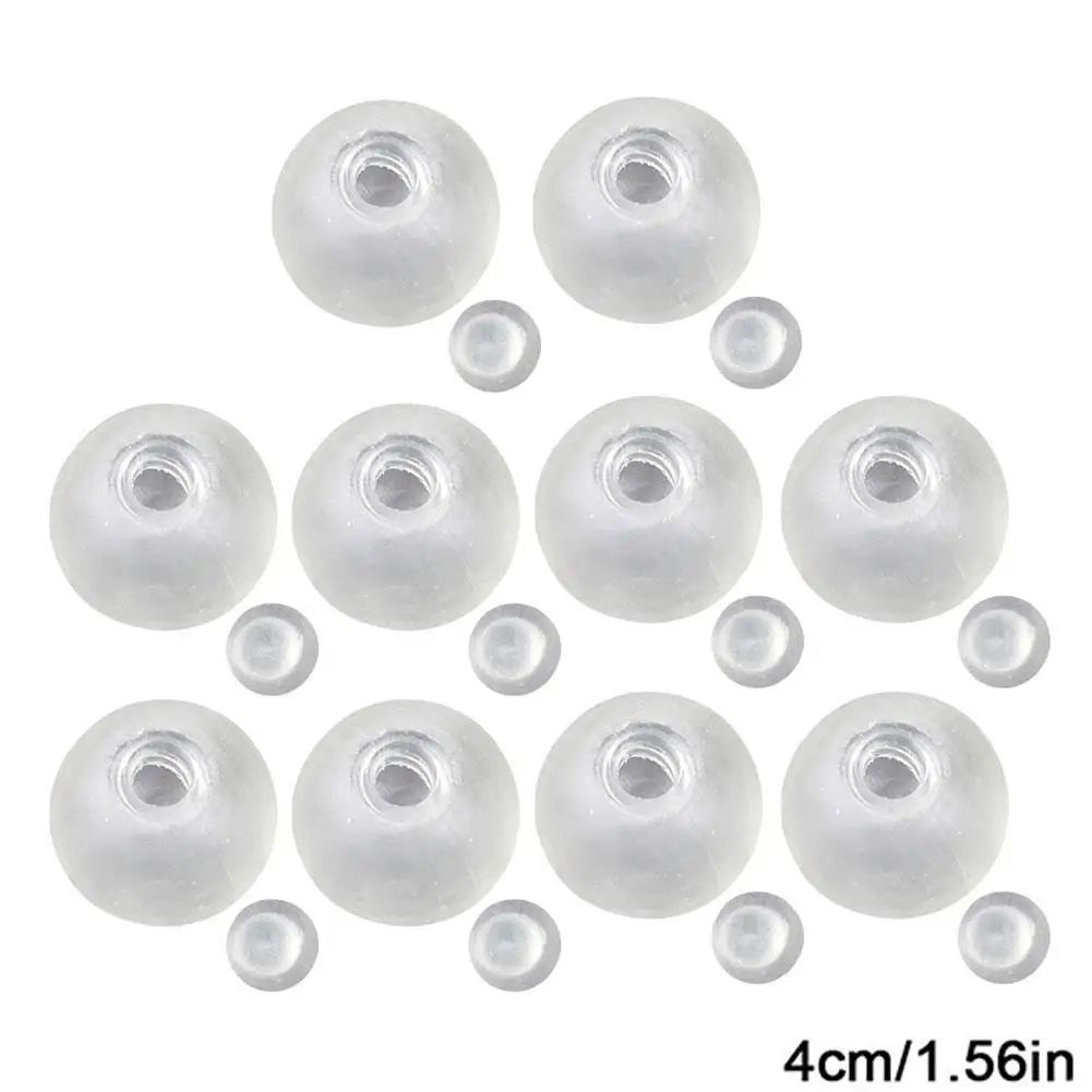 9cm Clear DIY Squishy Ball Skin  Transparent Elastic Stress Ball Shell 1PC 6