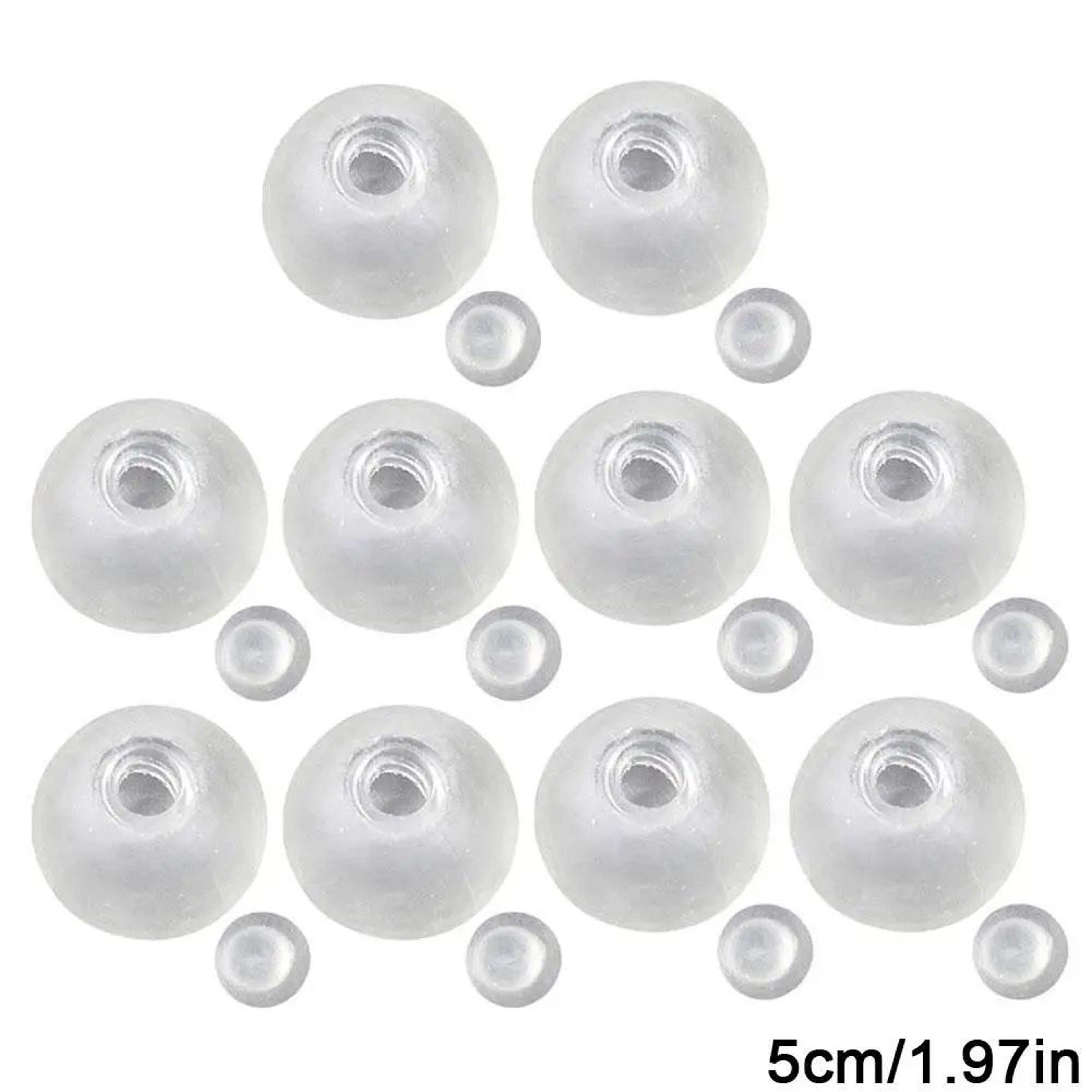 9cm Clear DIY Squishy Ball Skin  Transparent Elastic Stress Ball Shell 1PC 7