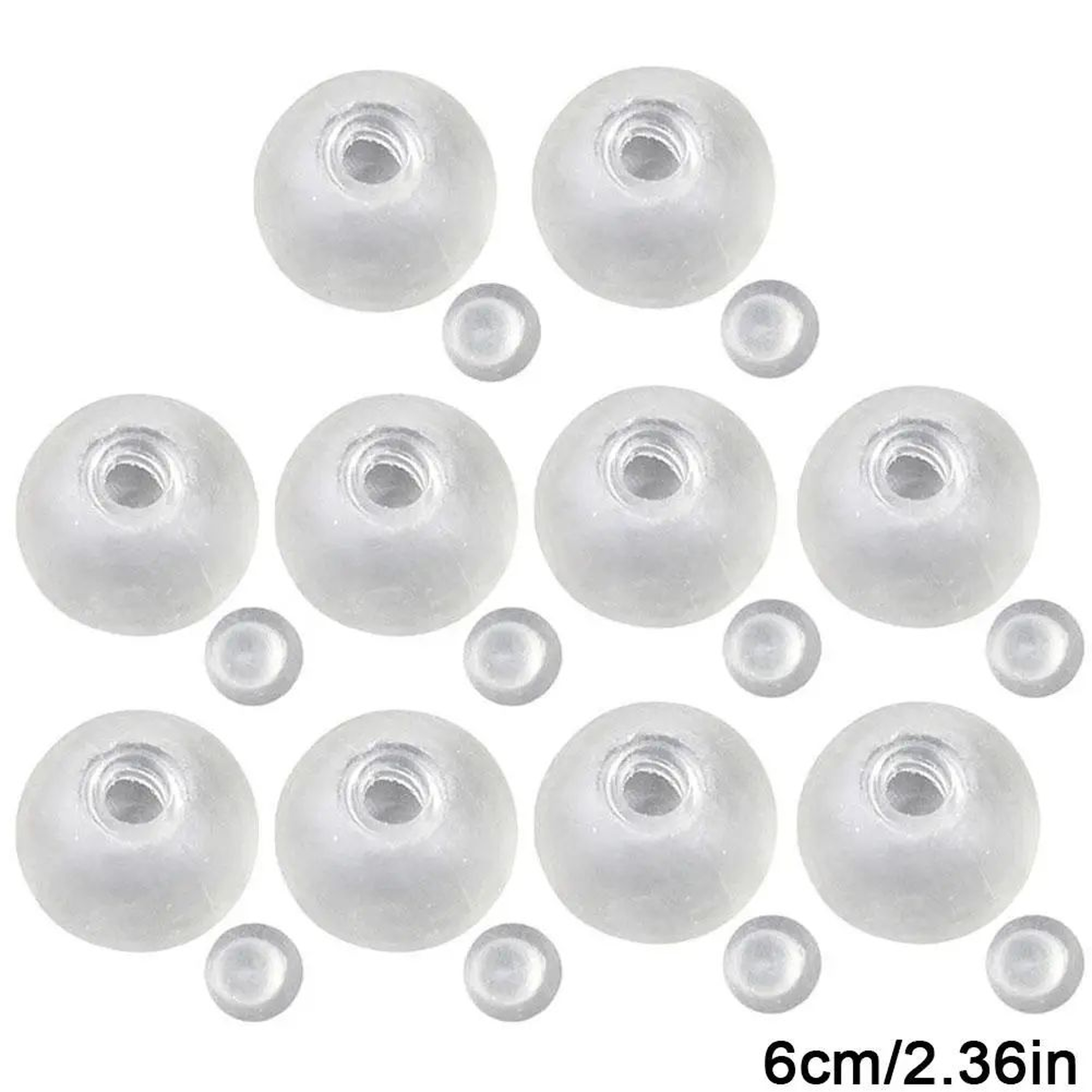 9cm Clear DIY Squishy Ball Skin  Transparent Elastic Stress Ball Shell 1PC 8