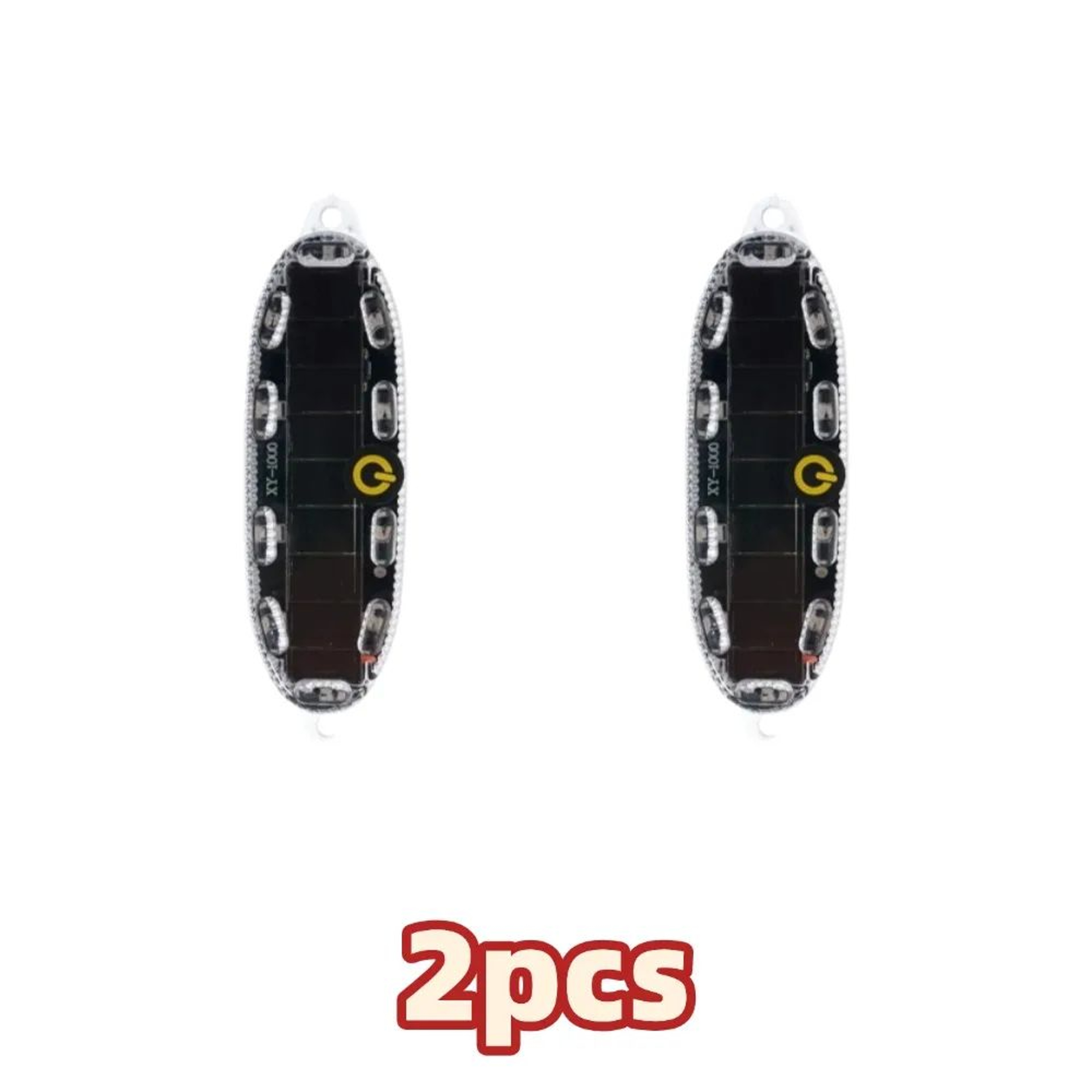 Solar Motorcycle LED Strobe Warning Light  AntiRear Flashing Safety Light 6