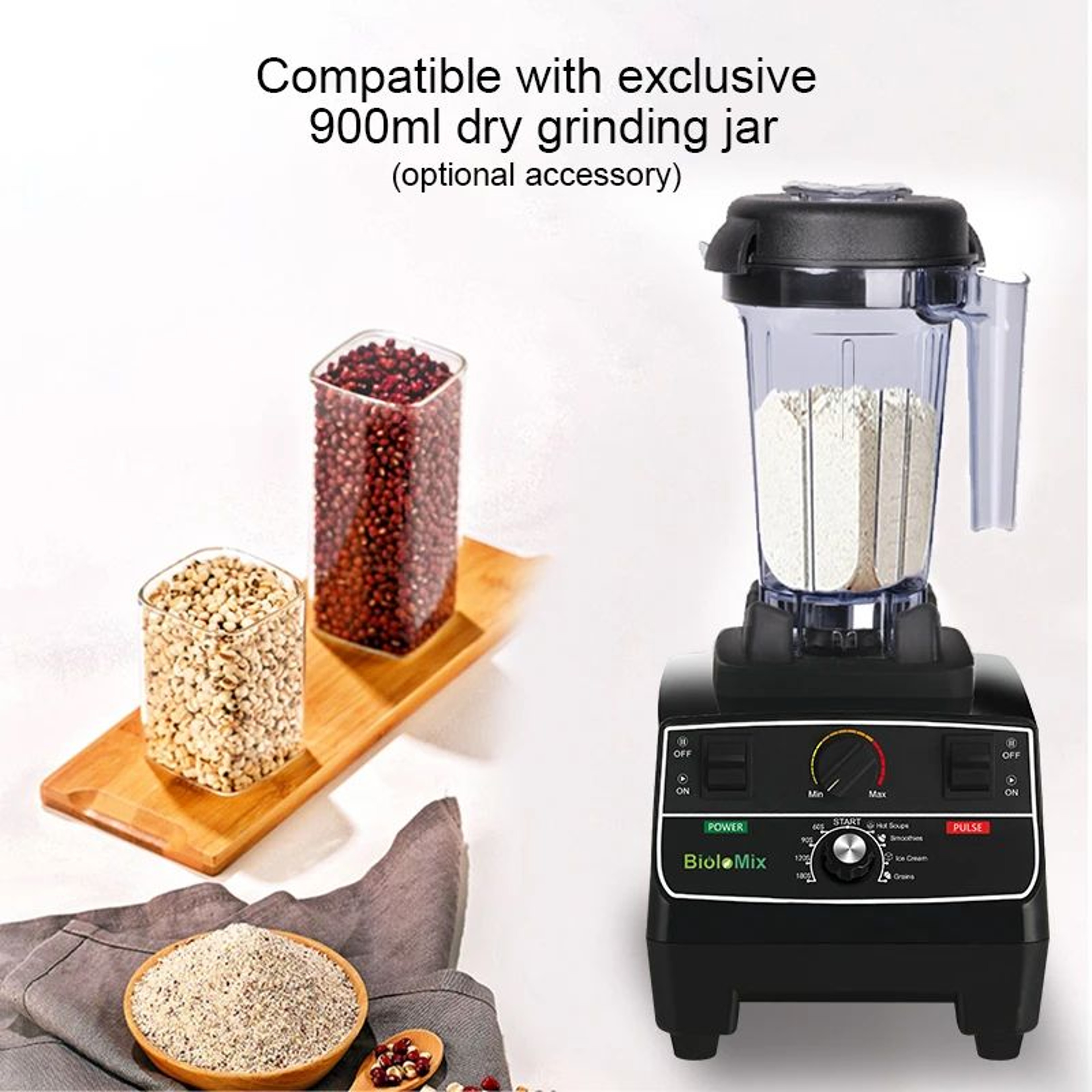 BioloMix 2200W Professional Blender With Smart Timer And 2L BPAFree Jar 5