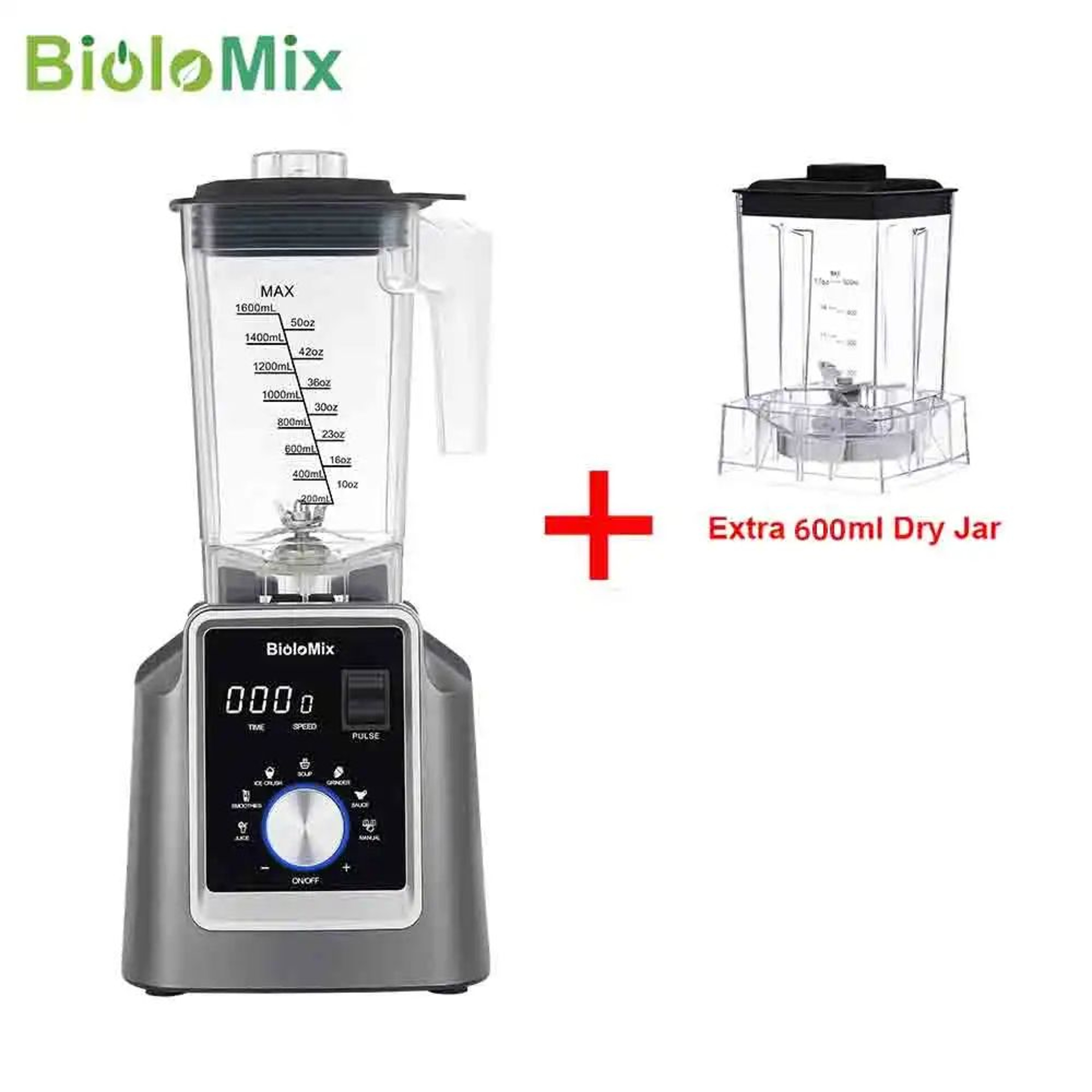 BioloMix 2200W Digital Professional Blender With 2L BPAFree Jar And 6 Preset Programs 9
