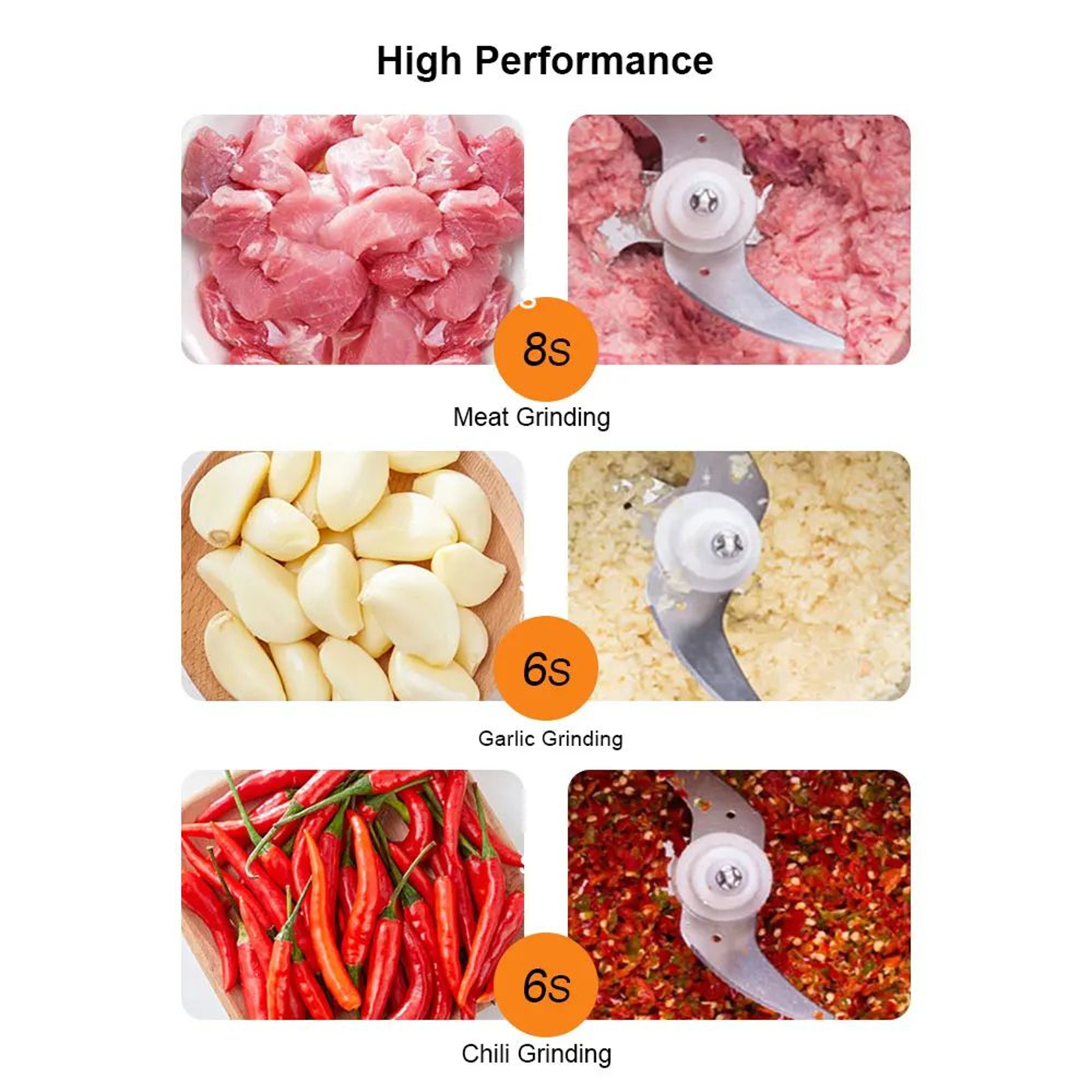 500W Personal Blender And Food Processor With 600ml Bottle And Chopper 5