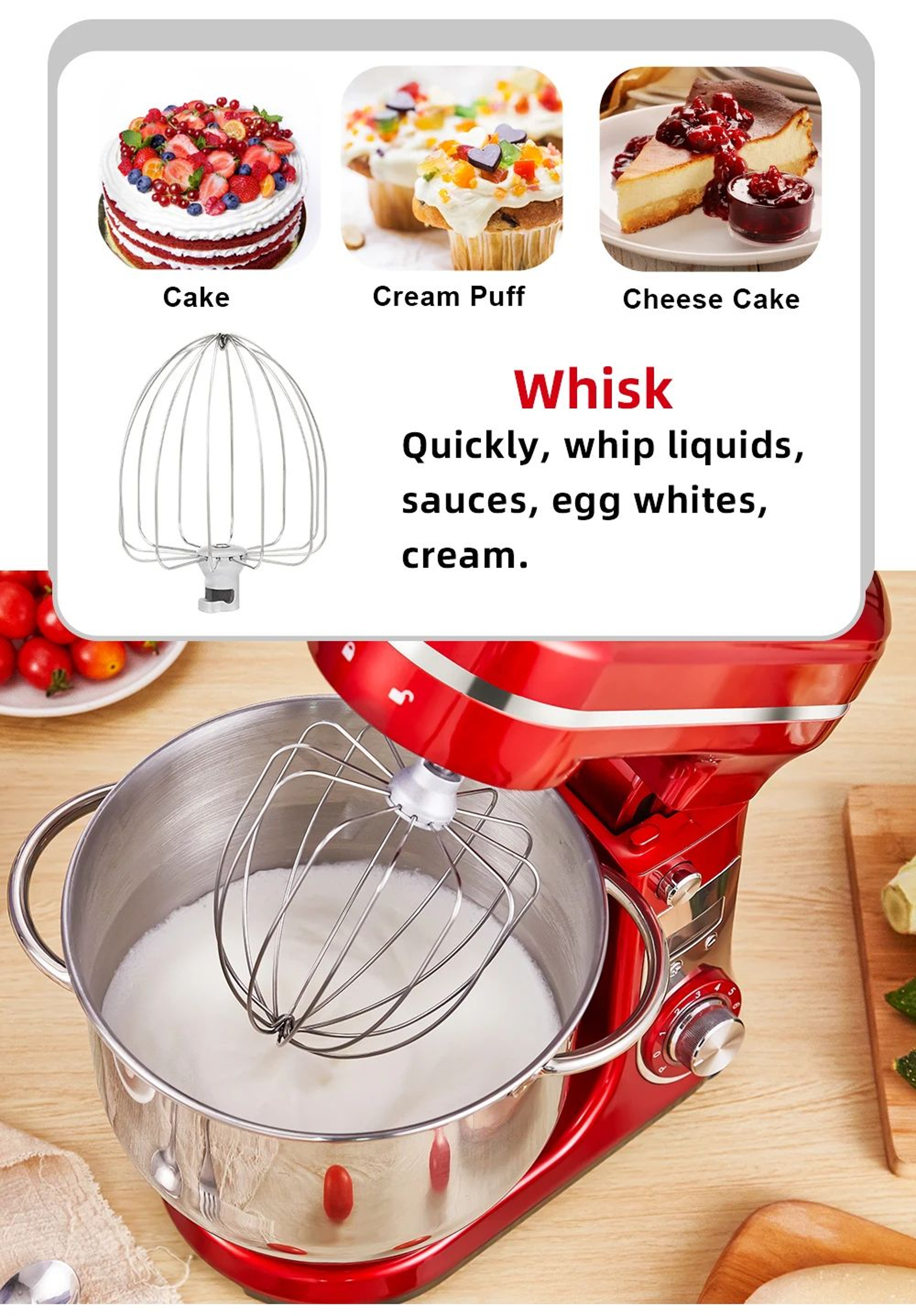 Stand Mixer Replacement Attachments  Whisk Dough Hook And Flat Beater 5