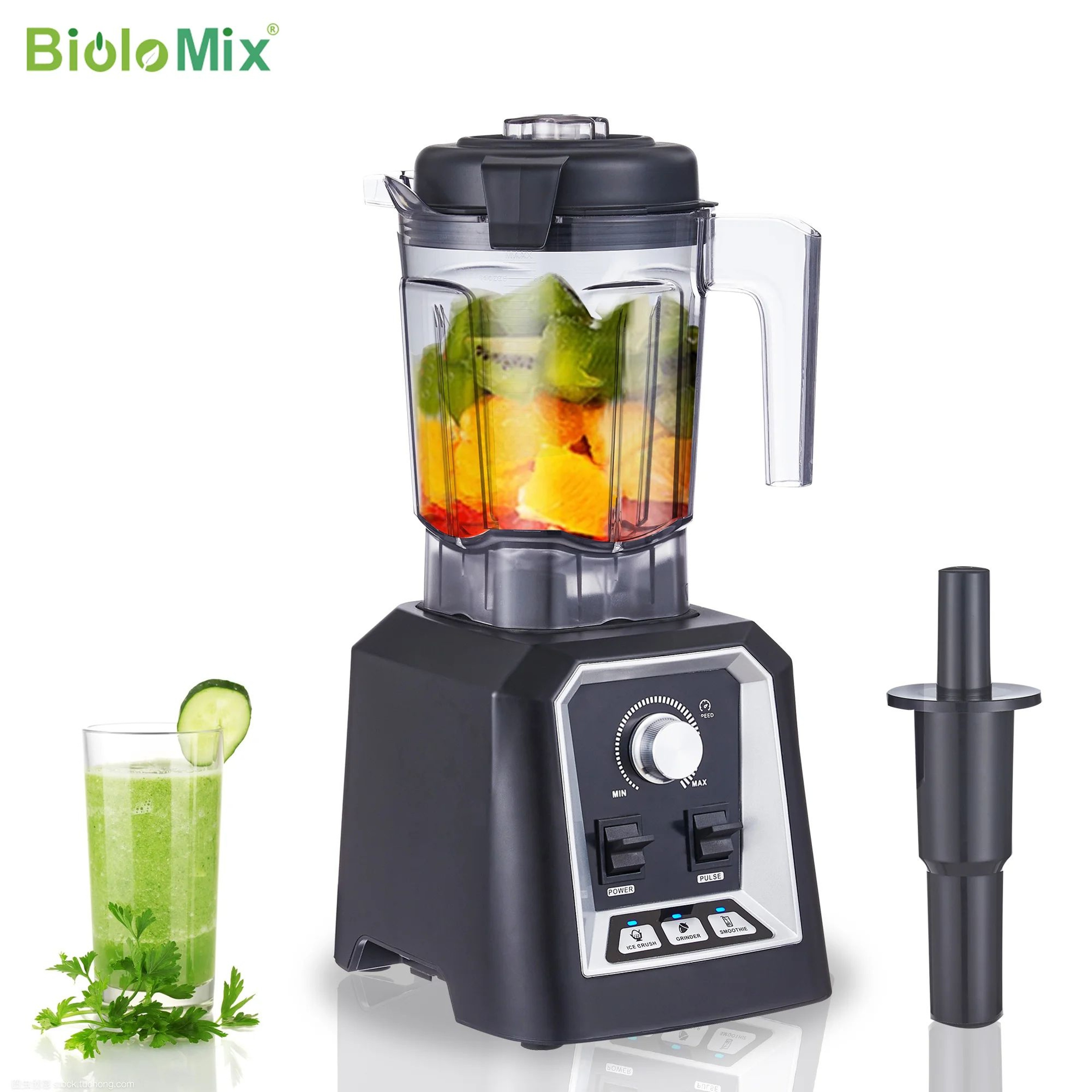 BioloMix 2200W Professional Blender With 2L BPAFree Jar And 3 Preset Programs 0