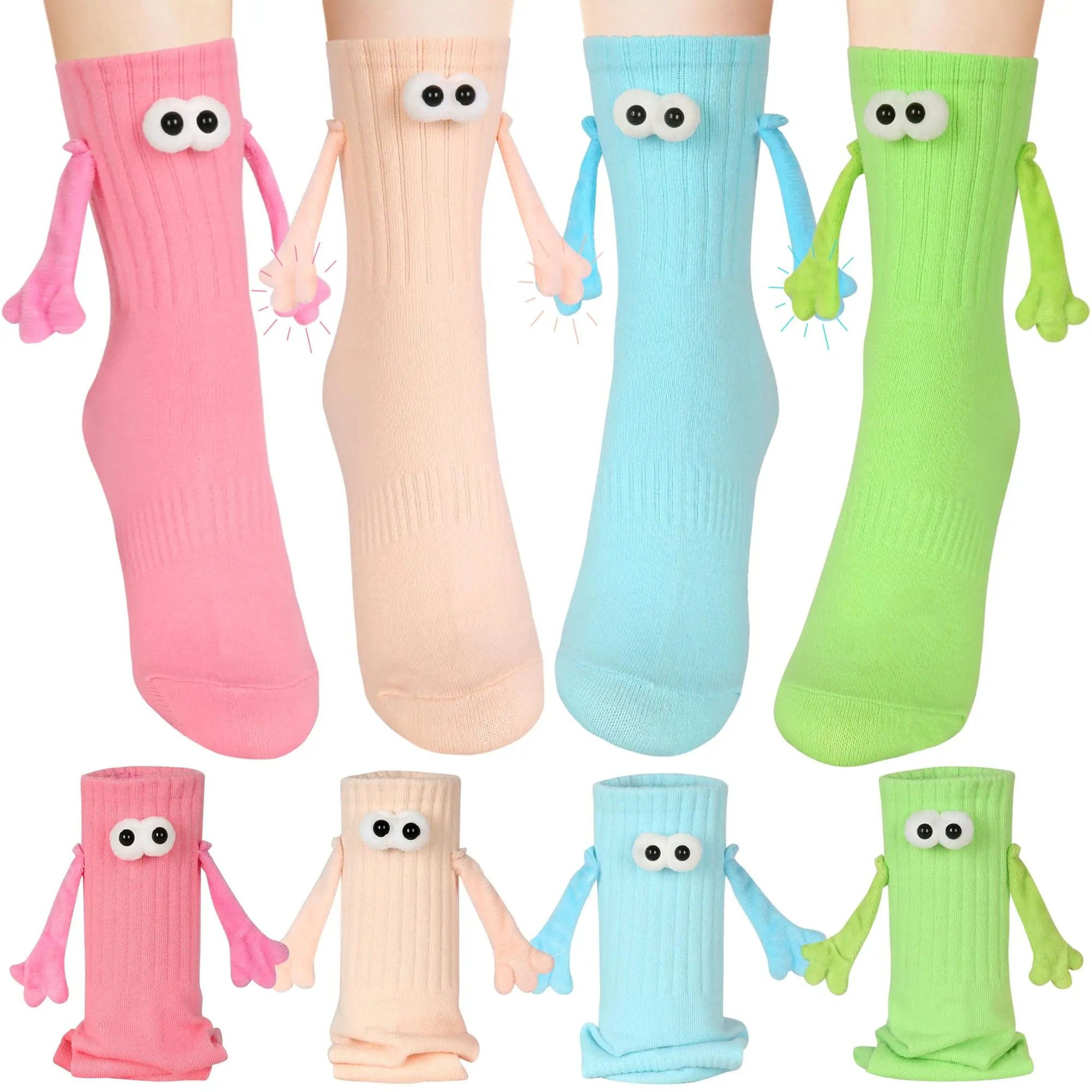 Magnetic Holding Hands Couple Socks Funny Matching Gift For Couples And Best Friends 0