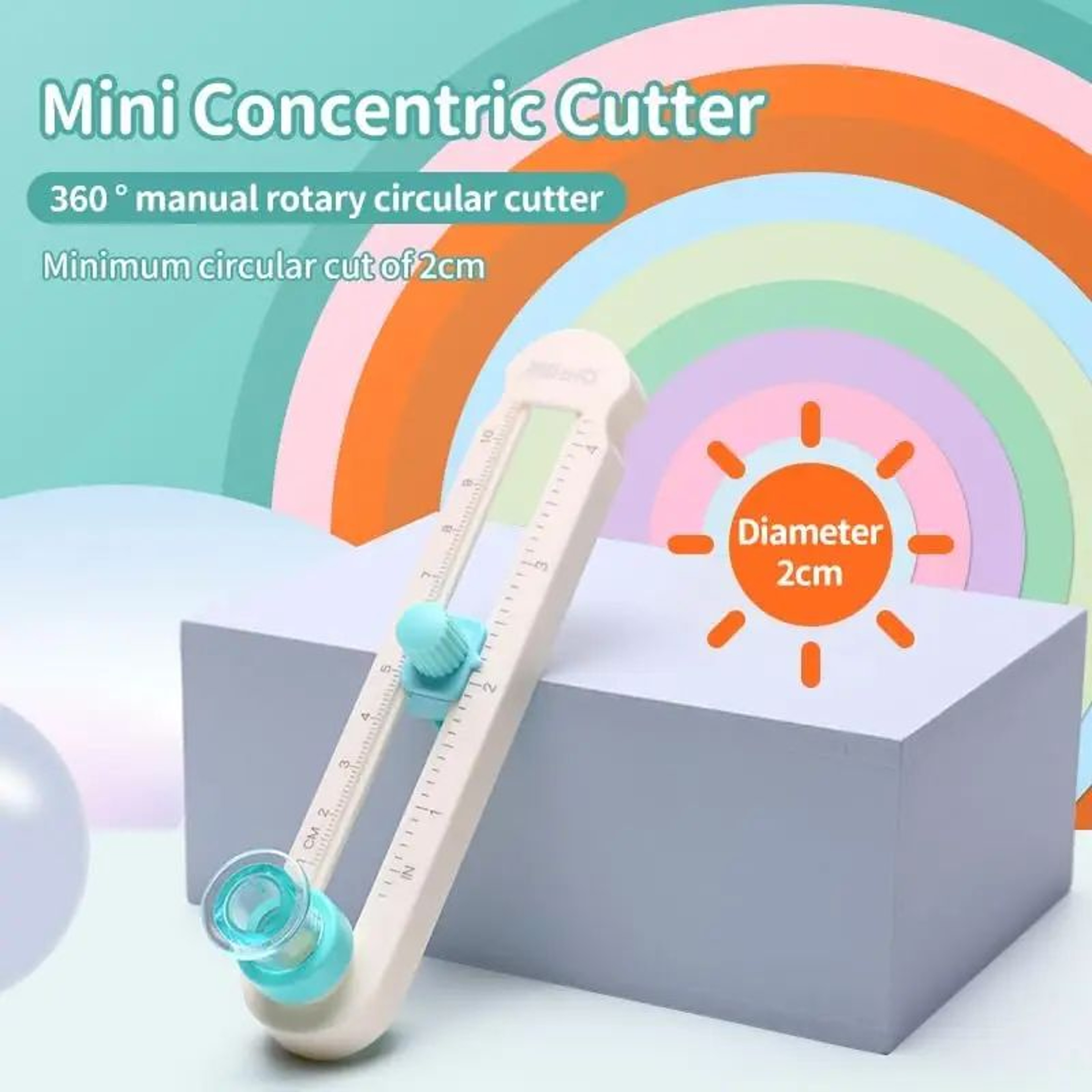 Adjustable Circle Paper Cutter 220cm 360 Degree Scrapbooking Craft Cutting Tool 3