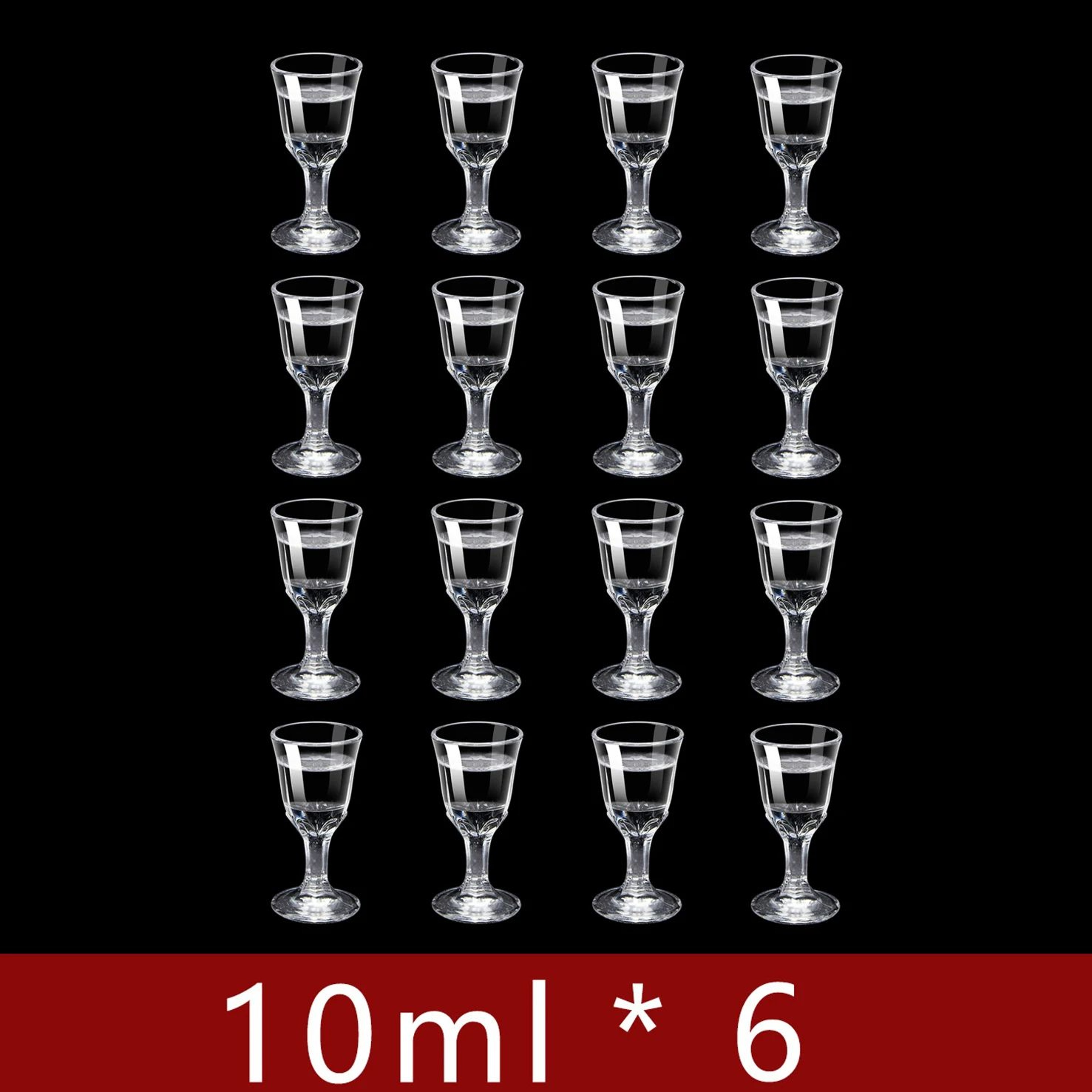 10ml Mini Stem Shot Glasses Set Of 6 For Sake Baijiu And Spirits 7