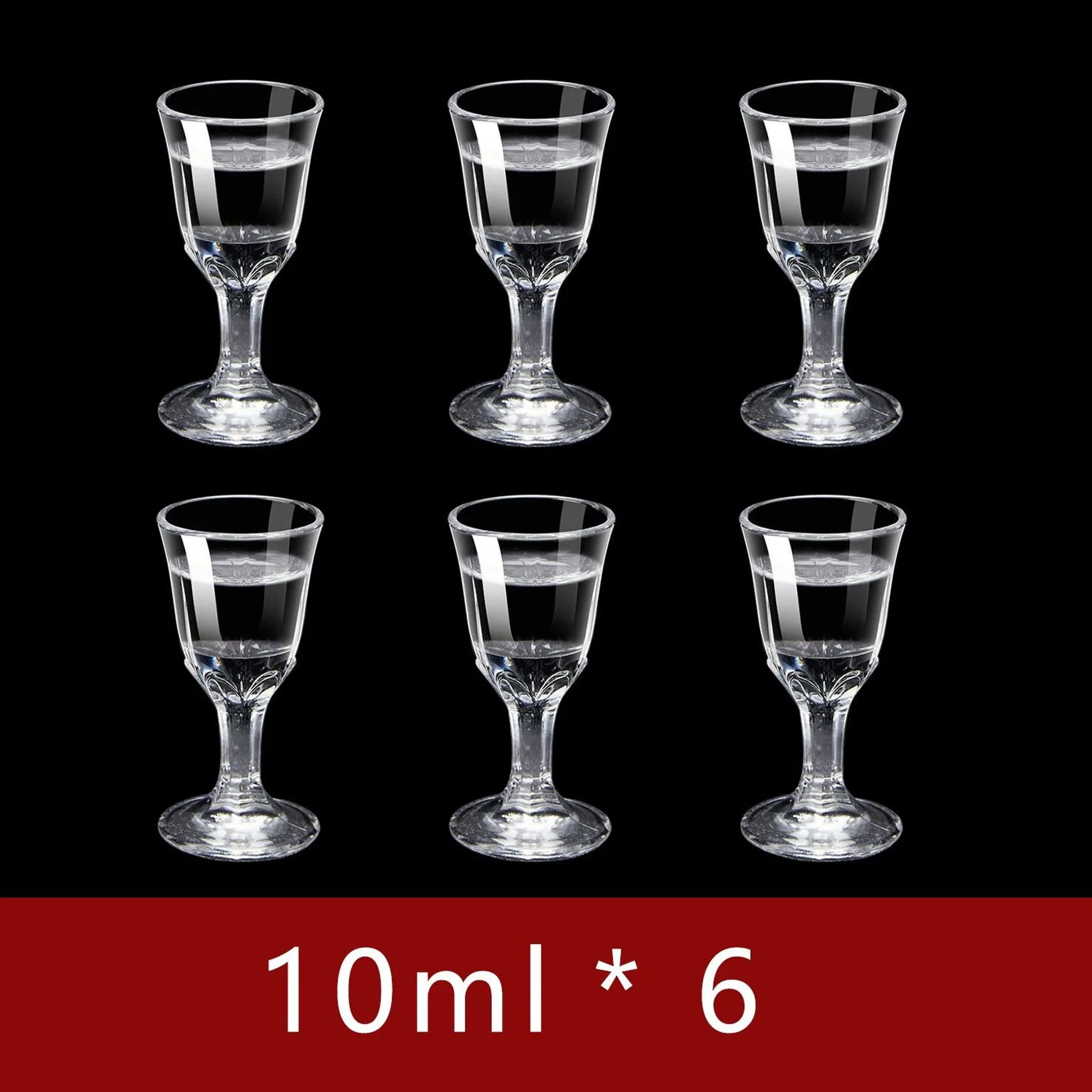 10ml Mini Stem Shot Glasses Set Of 6 For Sake Baijiu And Spirits 6