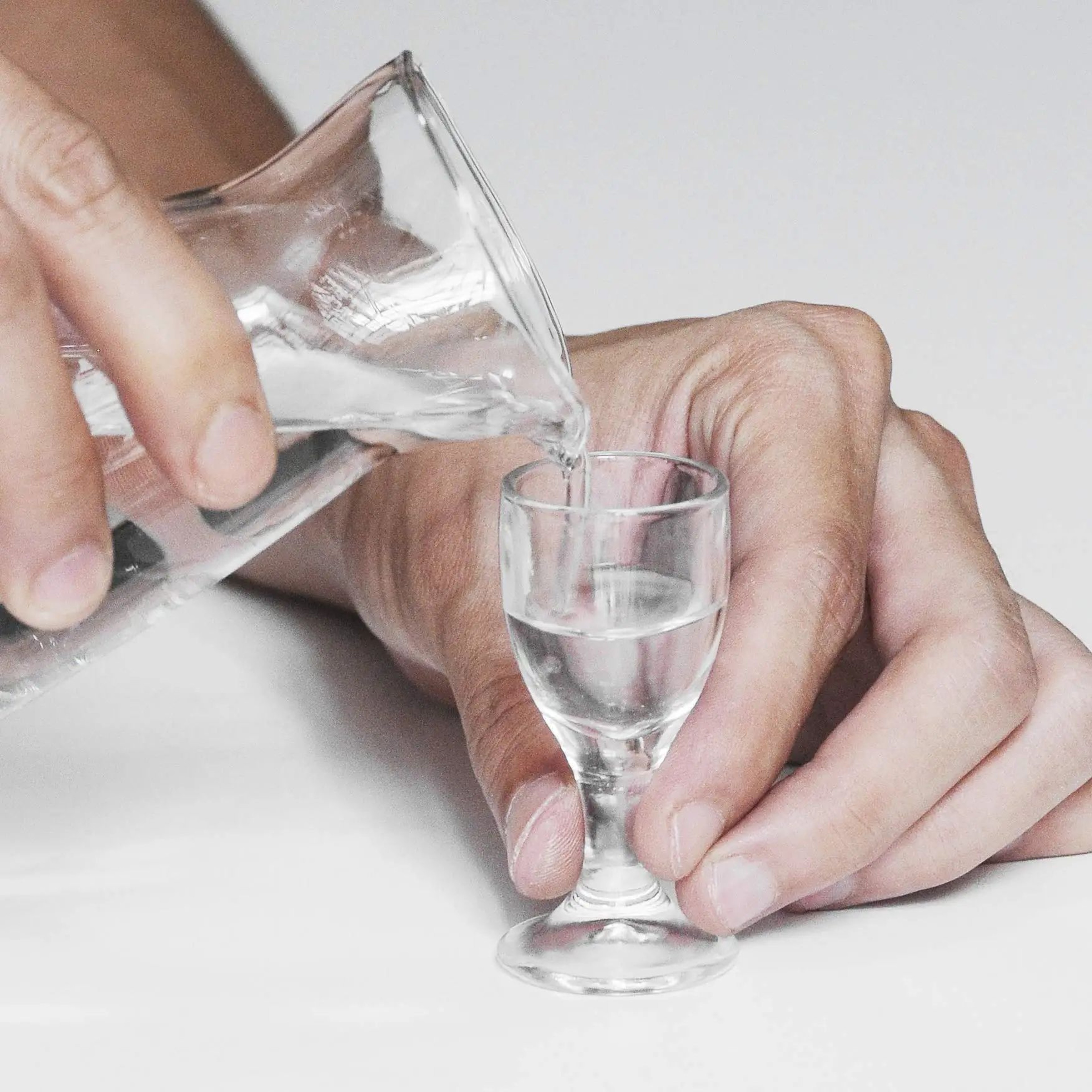 6PCS Mini Stemmed Shot Glass Set  Clear Liquor And Spirits Glasses 2