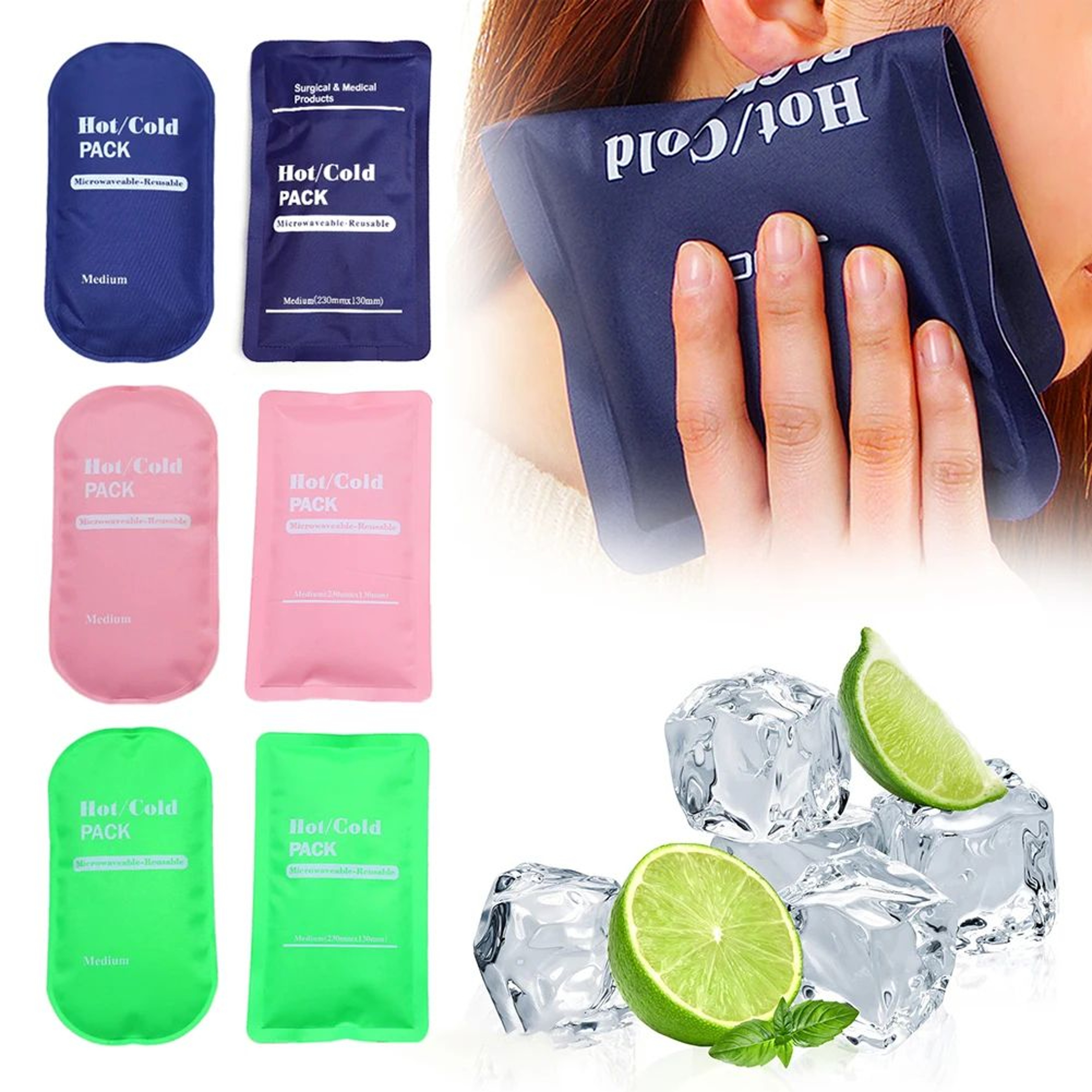 Reusable Hot And Cold Gel Pack For Sports Recovery And Muscle Relief 2
