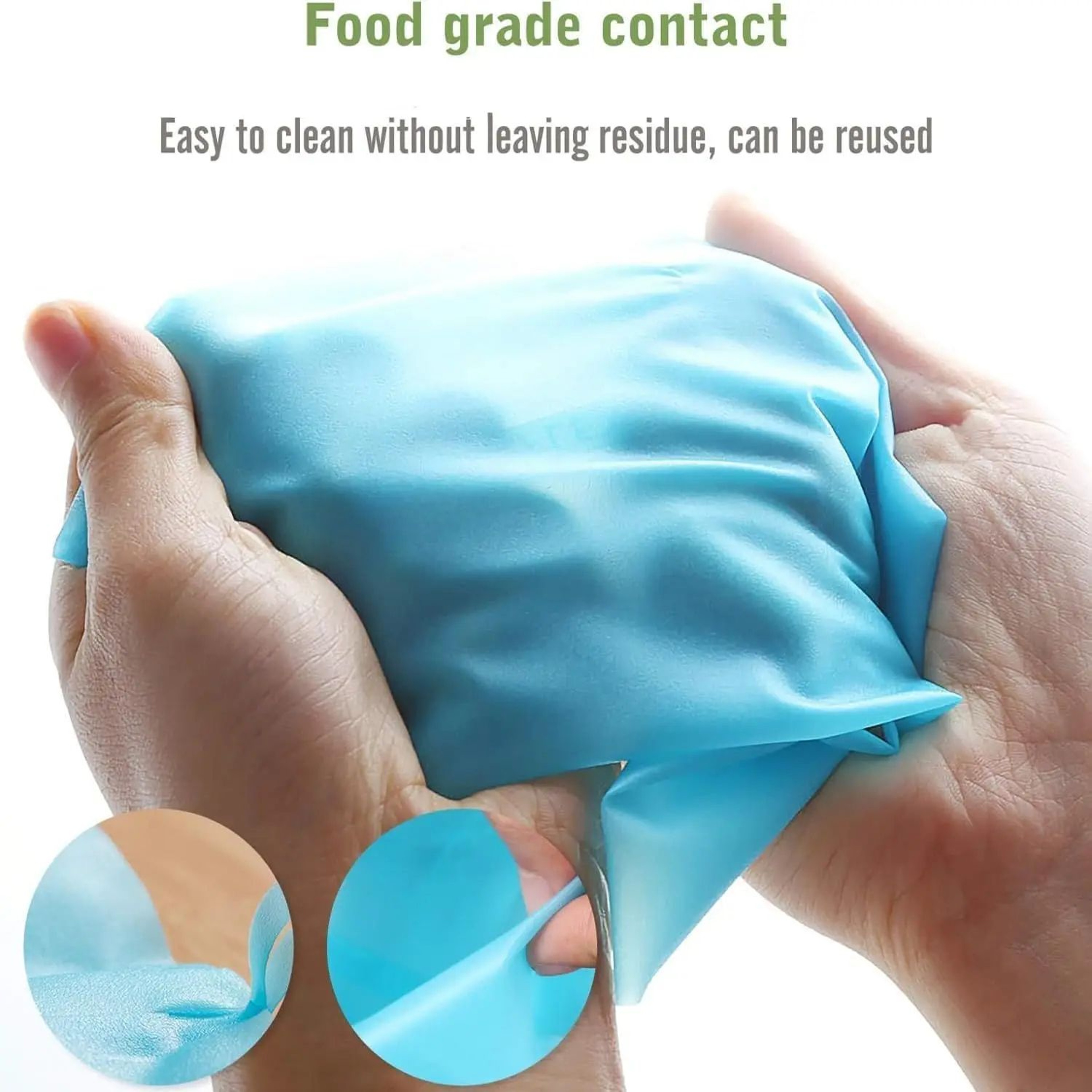Reusable Silicone Piping Bag Set With Stainless Steel Icing Nozzles 1