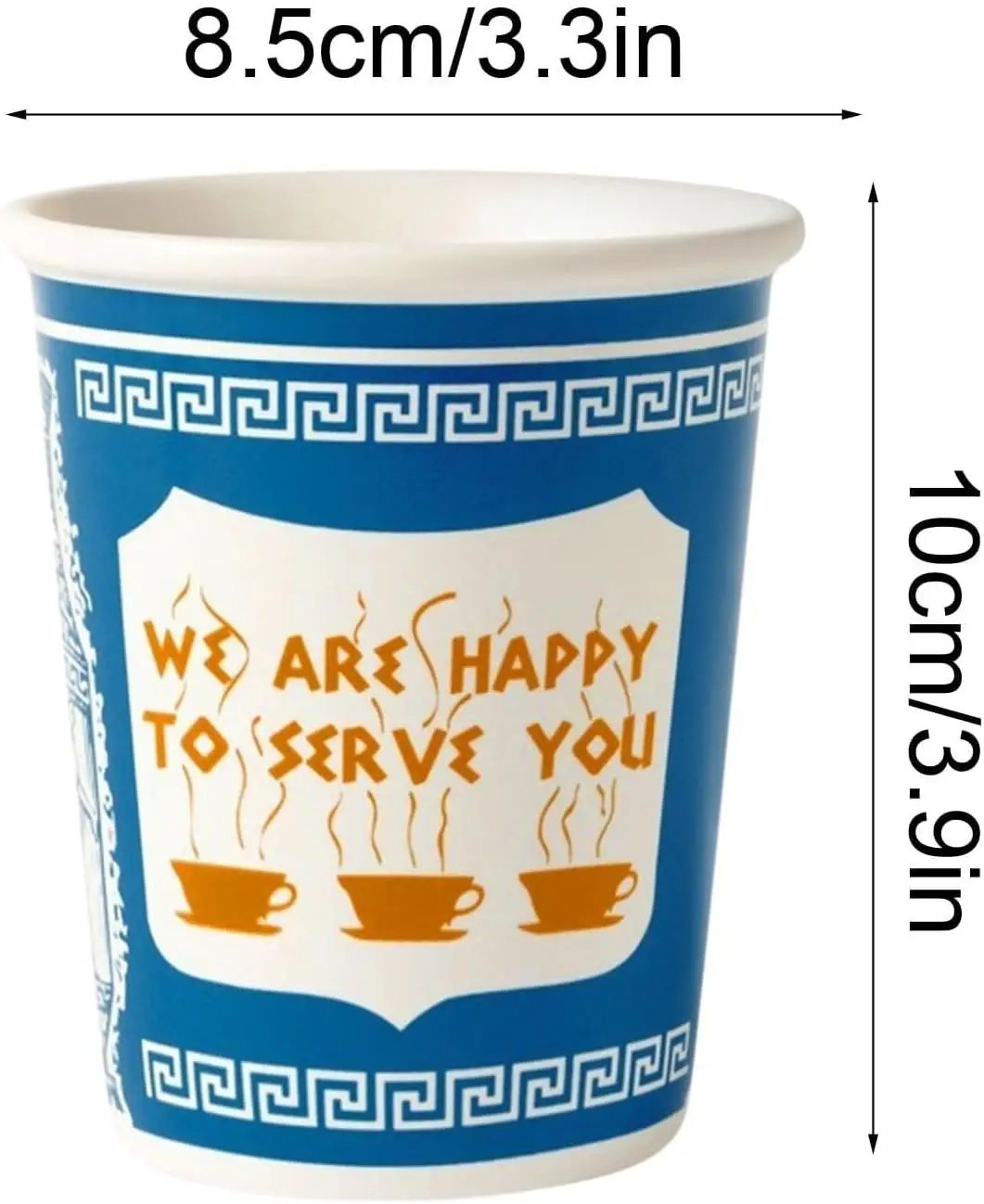 New York Style Ceramic Coffee Cup 90ml Or 280ml Retro Cafe Drinkware 7