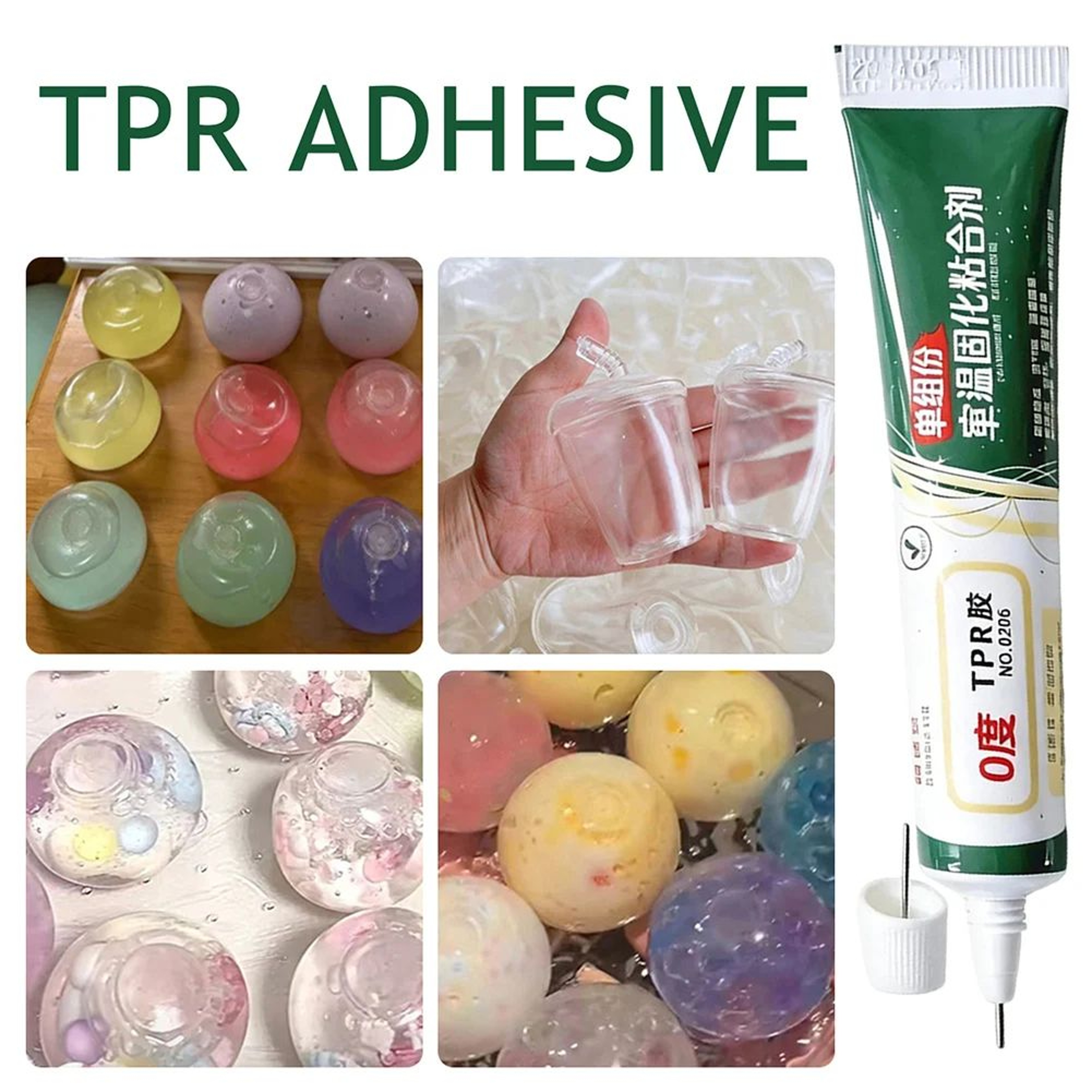 2PCS 20ml TPR Glue For Squishies Clear Flexible Stress Ball Repair Adhesive 0