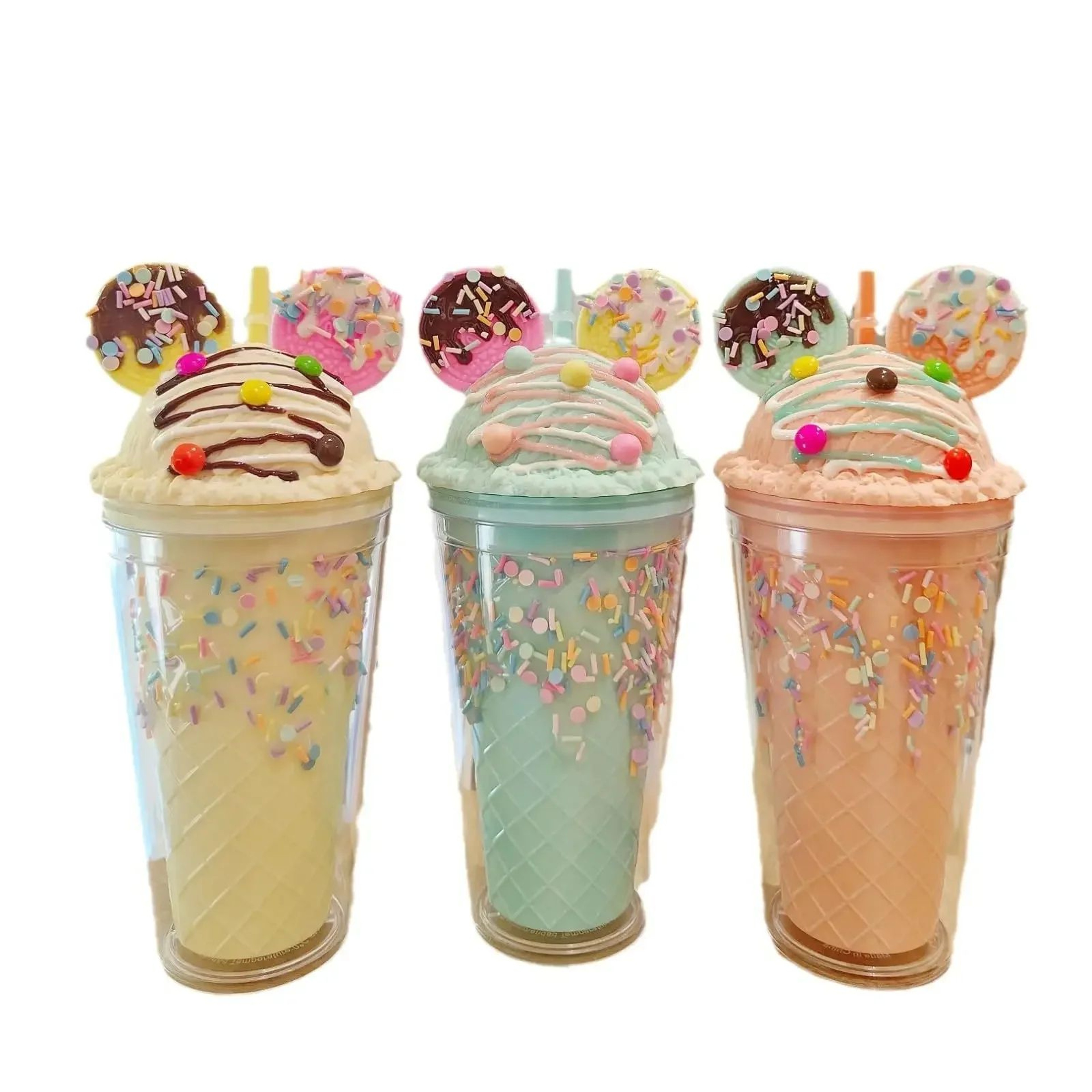 450ml Sparkle Sequin Water Bottle With Straw BPA Free Double Wall Tumbler 4