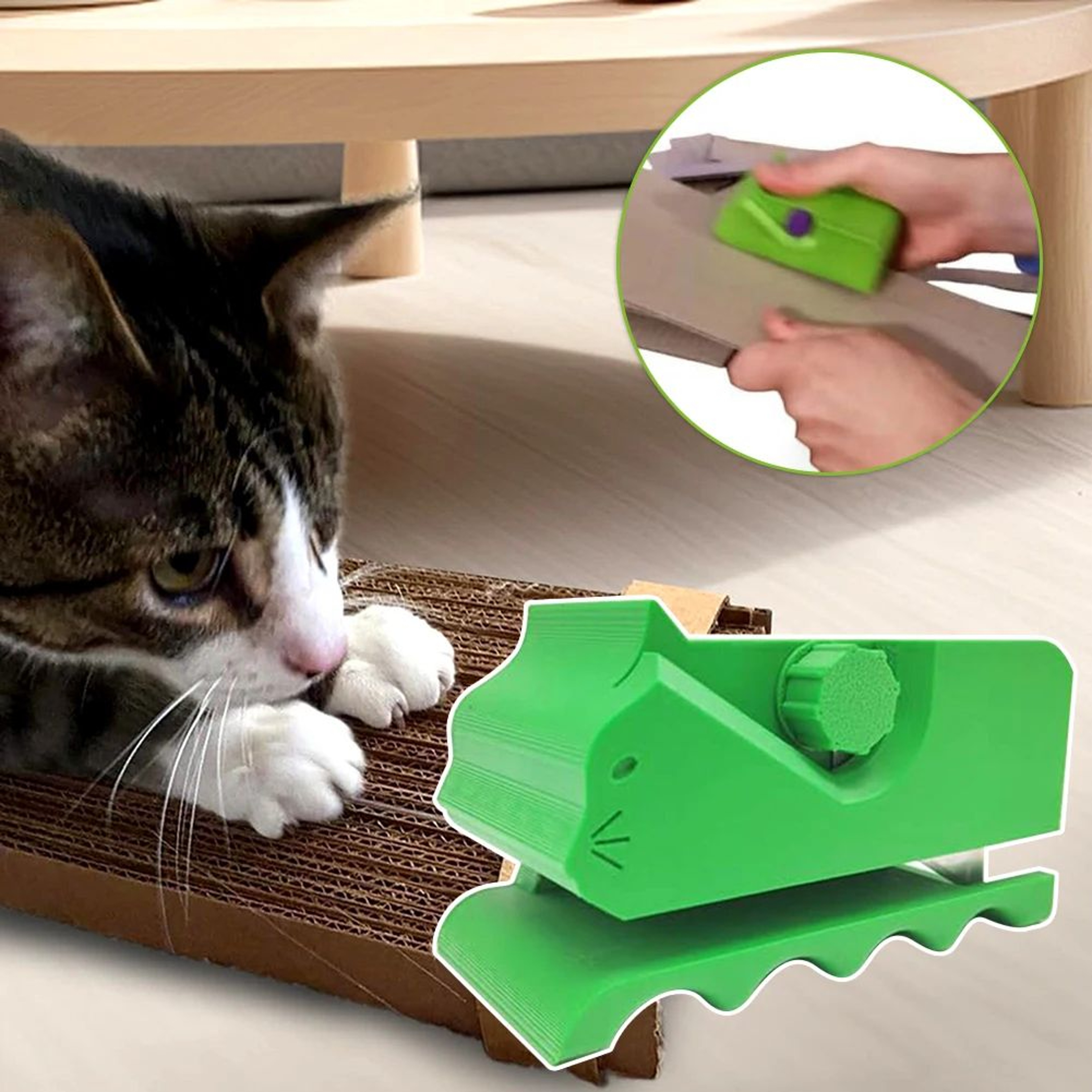 DIY Cat Scratcher Cardboard Strip Cutter Handheld Cutting Tool 1